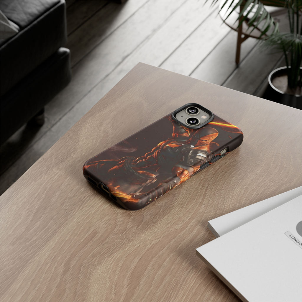 DC Comics Death Stroke Tough Cases for iPhones, Samsung, and Pixel