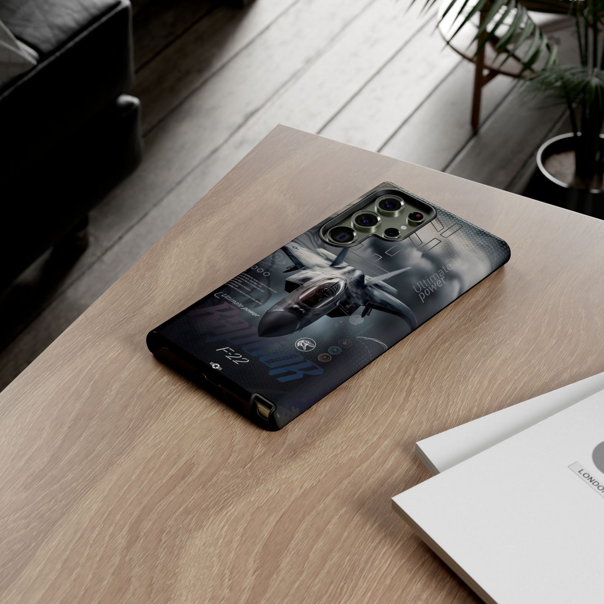 F-22 Raptor Fighter Jet Tough Cases for iPhones, Samsung, and Pixel