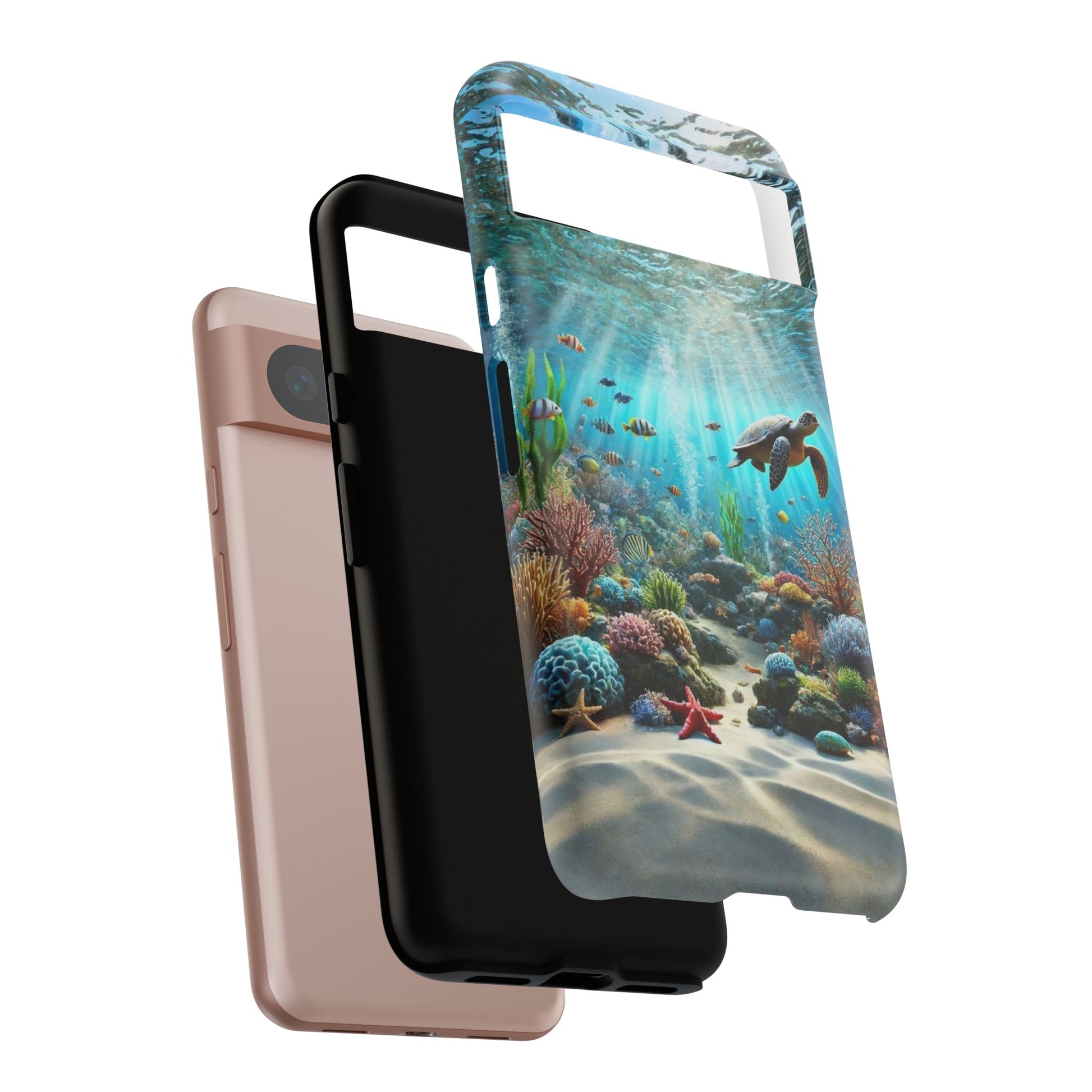 Under Sea Landscape Tough Cases for iPhones, Samsung, and Pixel