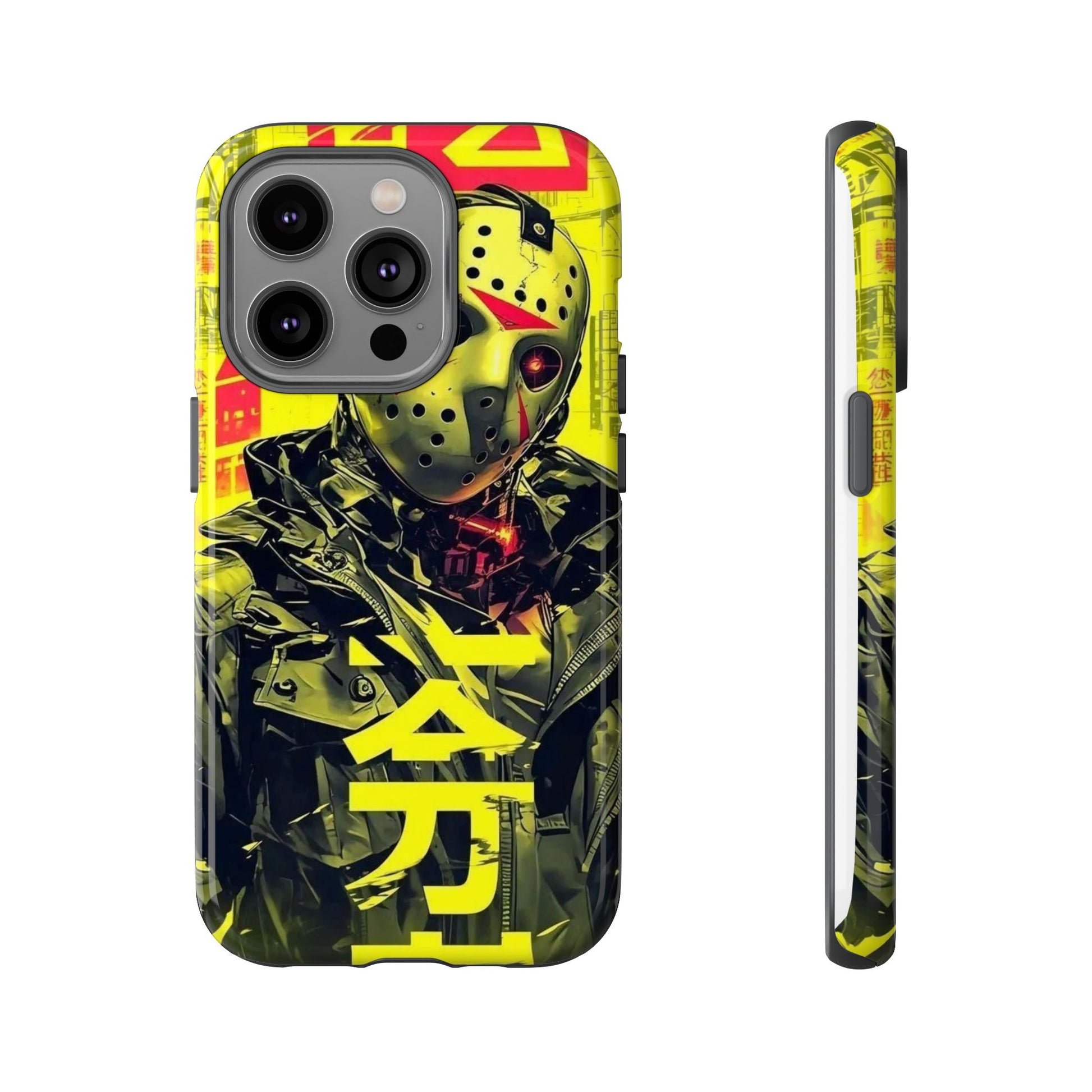 Cyberpunk X Jason Voorhees Tough Cases for iPhones, Samsung, and Pixel