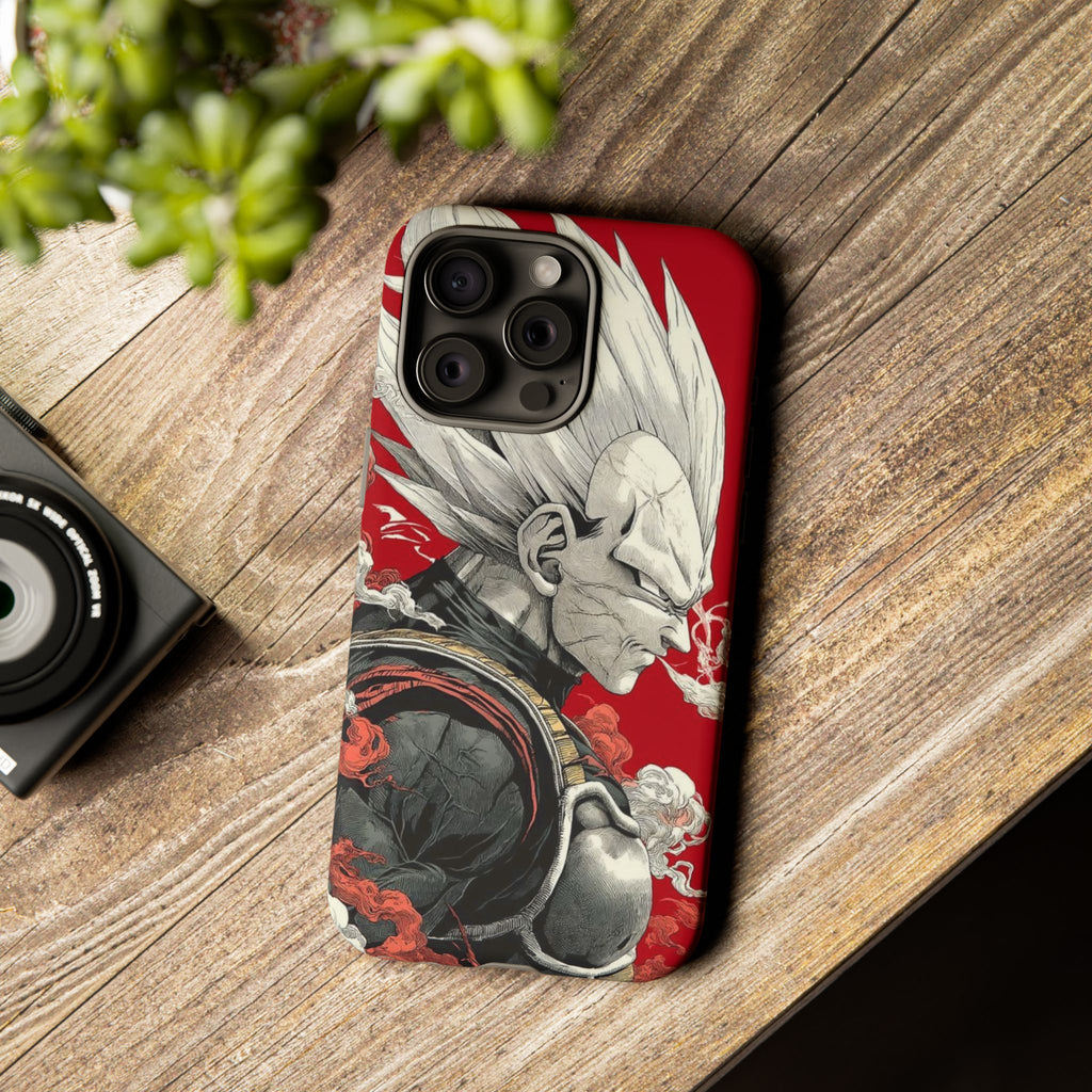 Dragon Ball Z Vegeta Anime Tough Cases for iPhones, Samsung, and Pixel