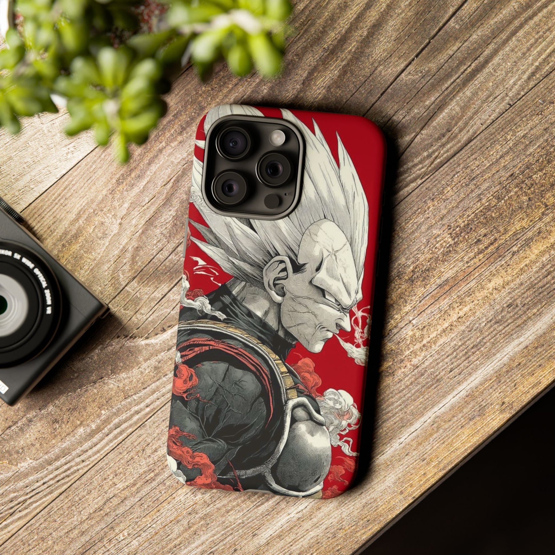 Dragon Ball Z Vegeta Anime Tough Cases for iPhones, Samsung, and Pixel