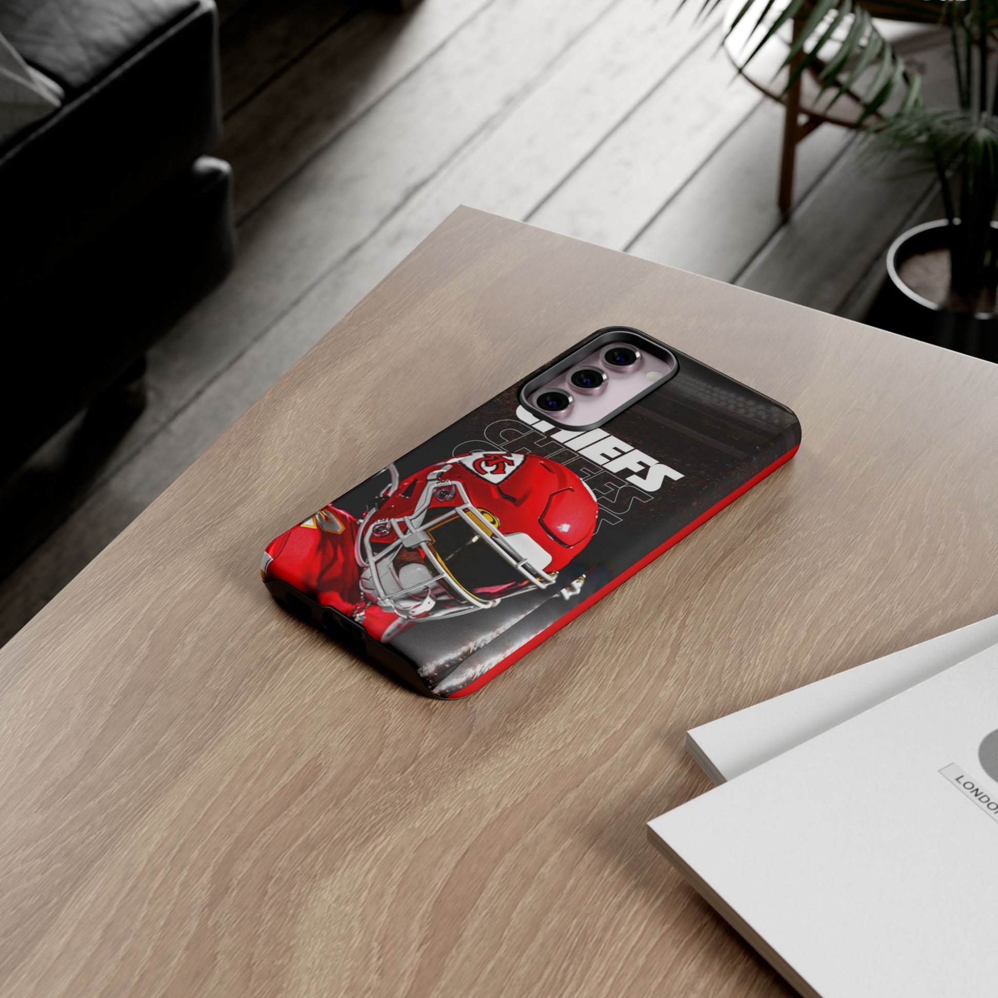 Kansas City Chiefs Football Helmet Logo Tough Cases for iPhones, Samsung, and Pixel