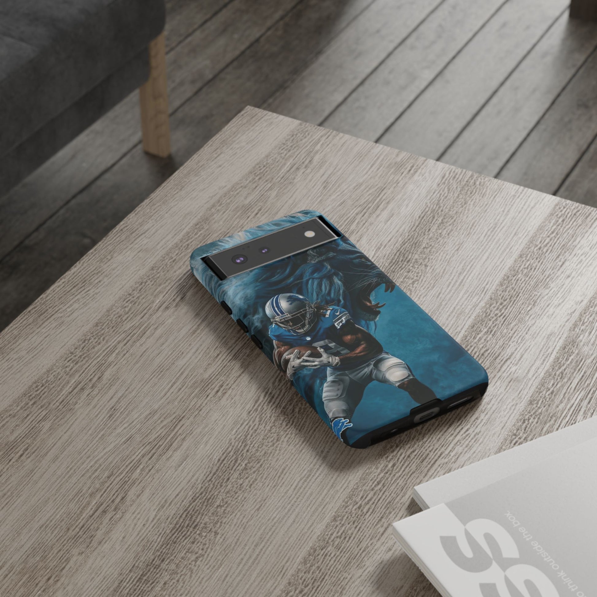 Detroit Lions Player Football Phone Case, Tough Cases for iPhones, Samsung, and Pixel