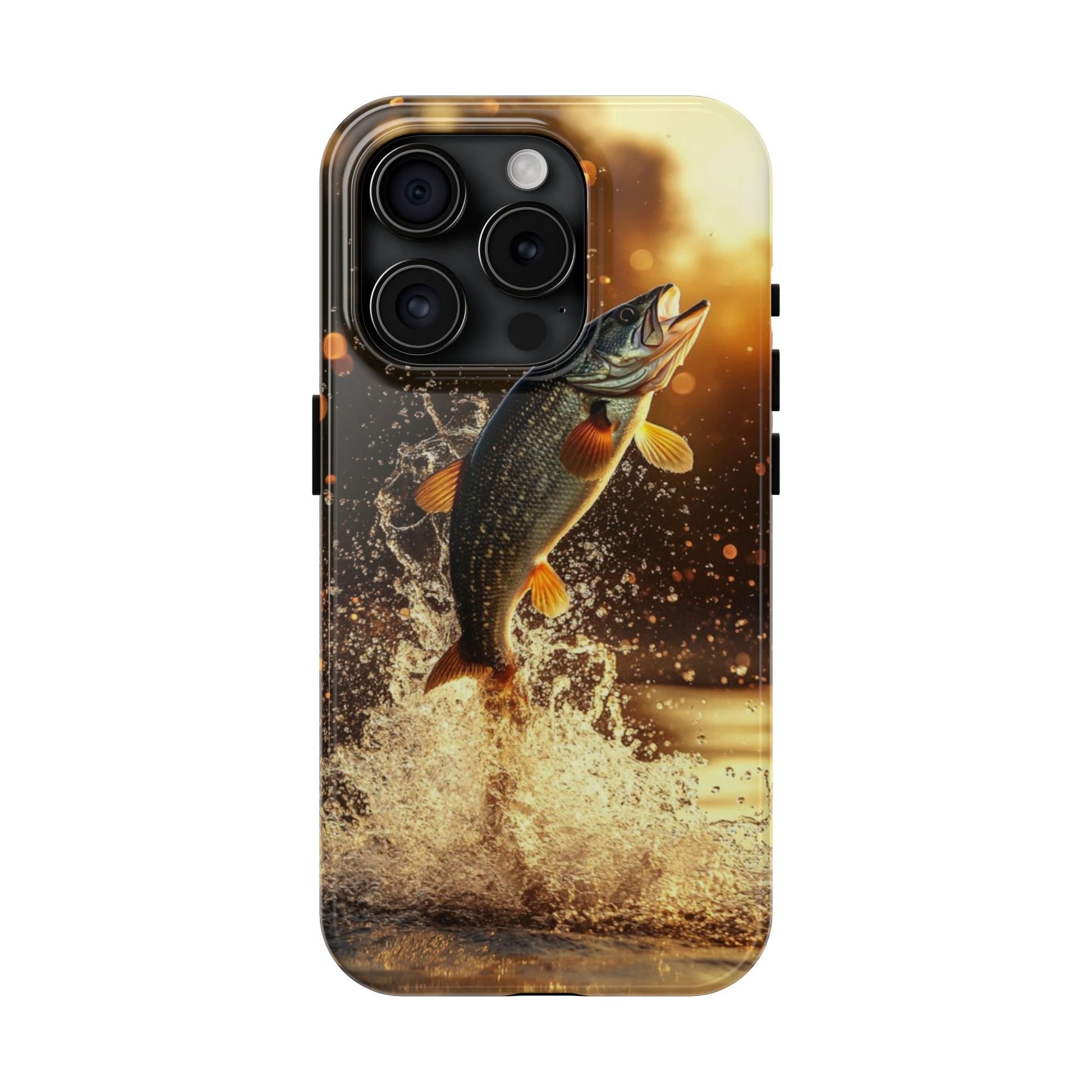 Jumping Bass Fish Theme Phone Cases for iPhones & Samsung Phones