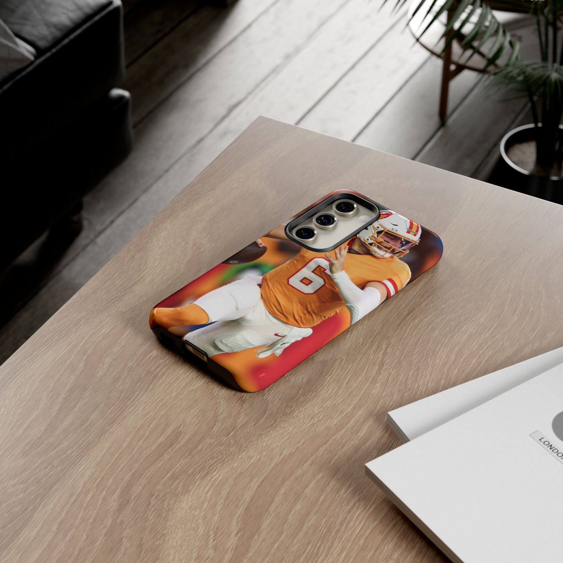 Tampa Bay Buccaneers Baker Mayfield Football Tough Cases for iPhones, Samsung, and Pixel