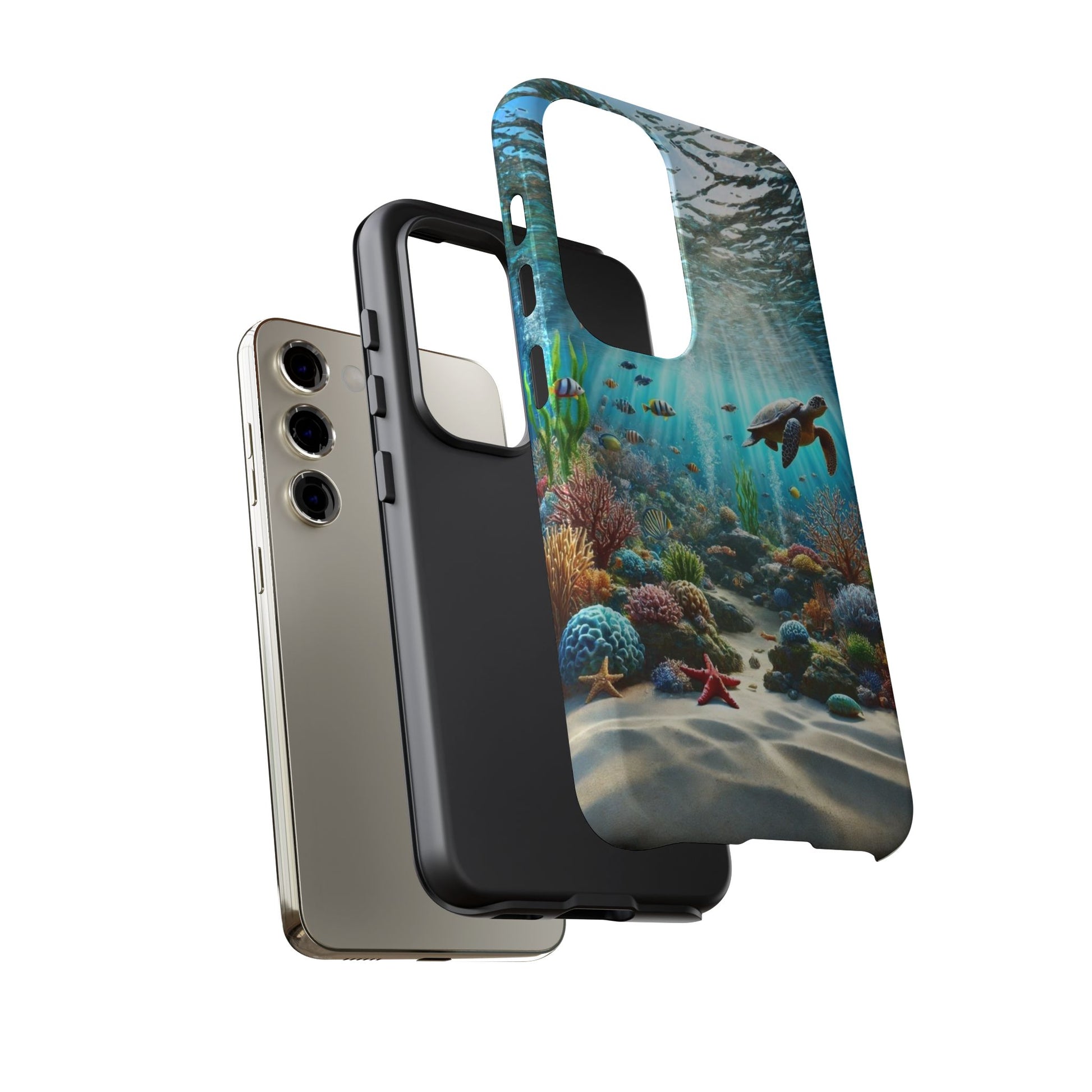 Under Sea Landscape Tough Cases for iPhones, Samsung, and Pixel