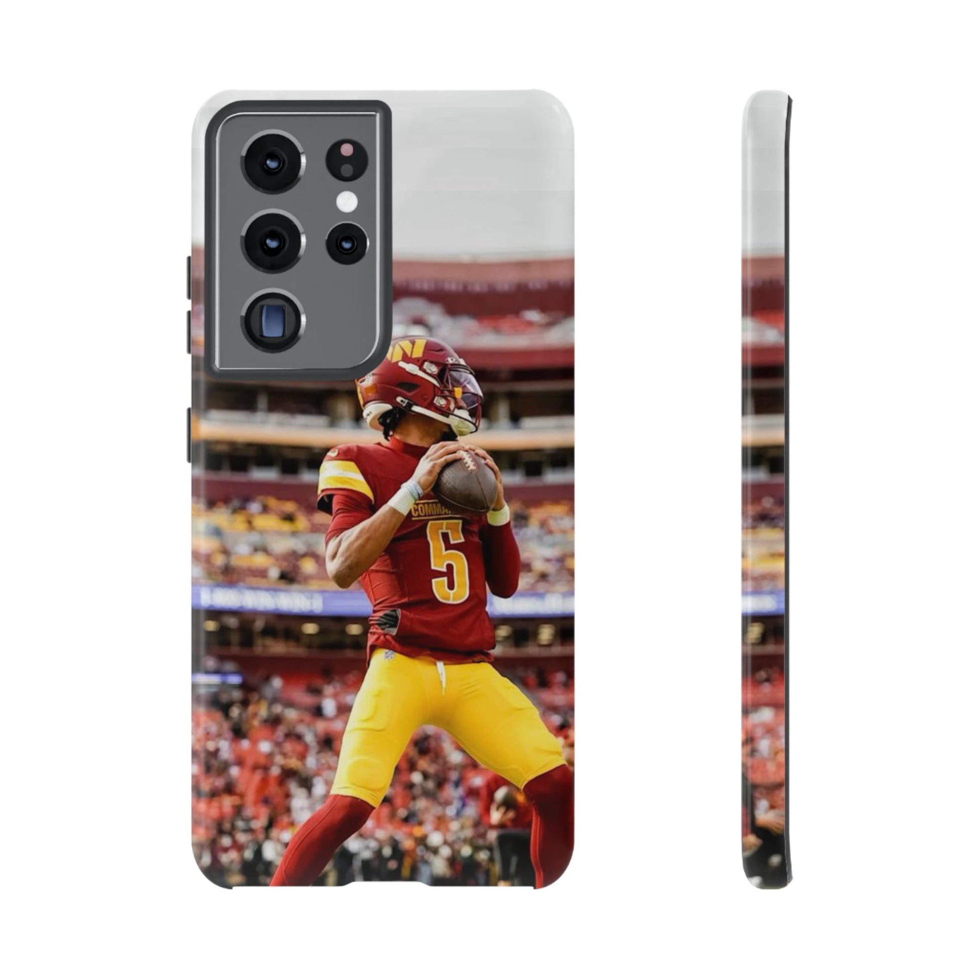 Jayden Daniels Washington Football Tough Cases for iPhones, Samsung, and Pixel