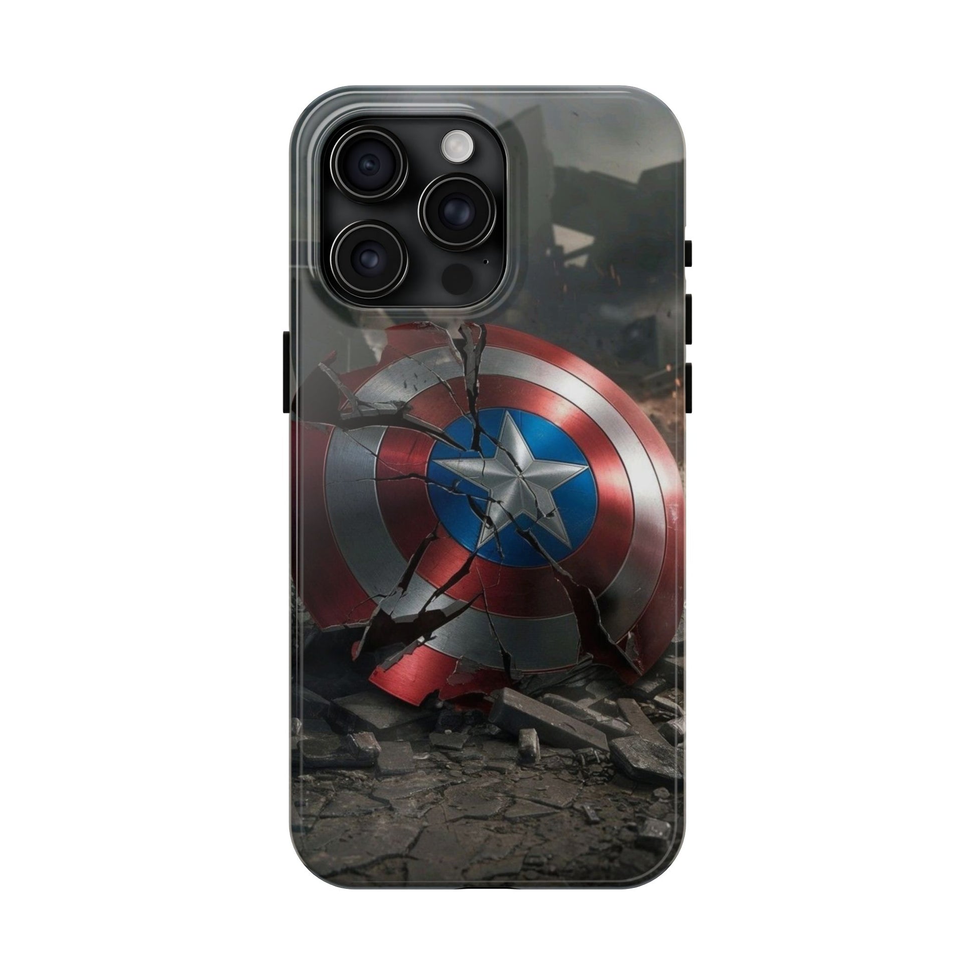 Capt. America Shield Tough Phone Cases for Iphones & Samsung Phones Durable