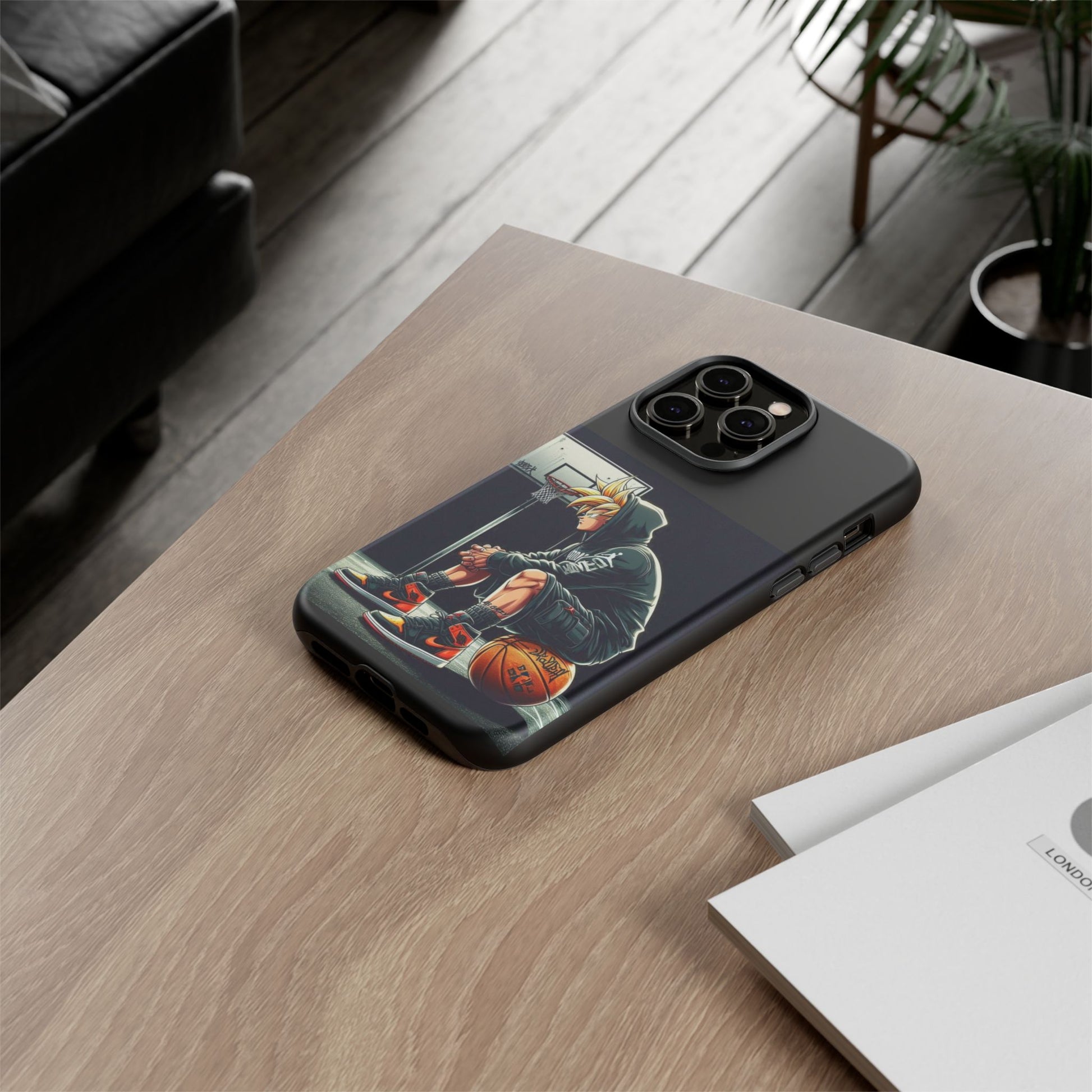 Son Goku Basketball Tough Cases for iPhones, Samsung, and Pixel