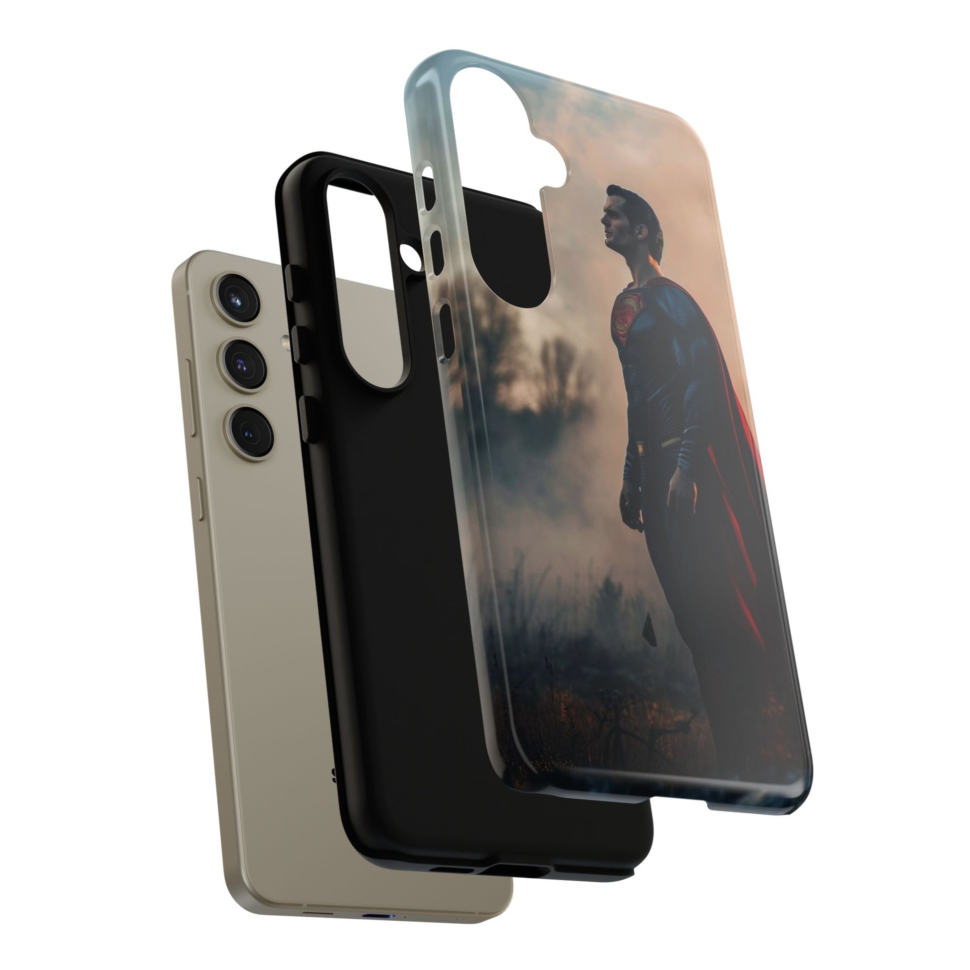 Henry Cavil Superman Tough Cases for iPhones, Samsung, and Pixel