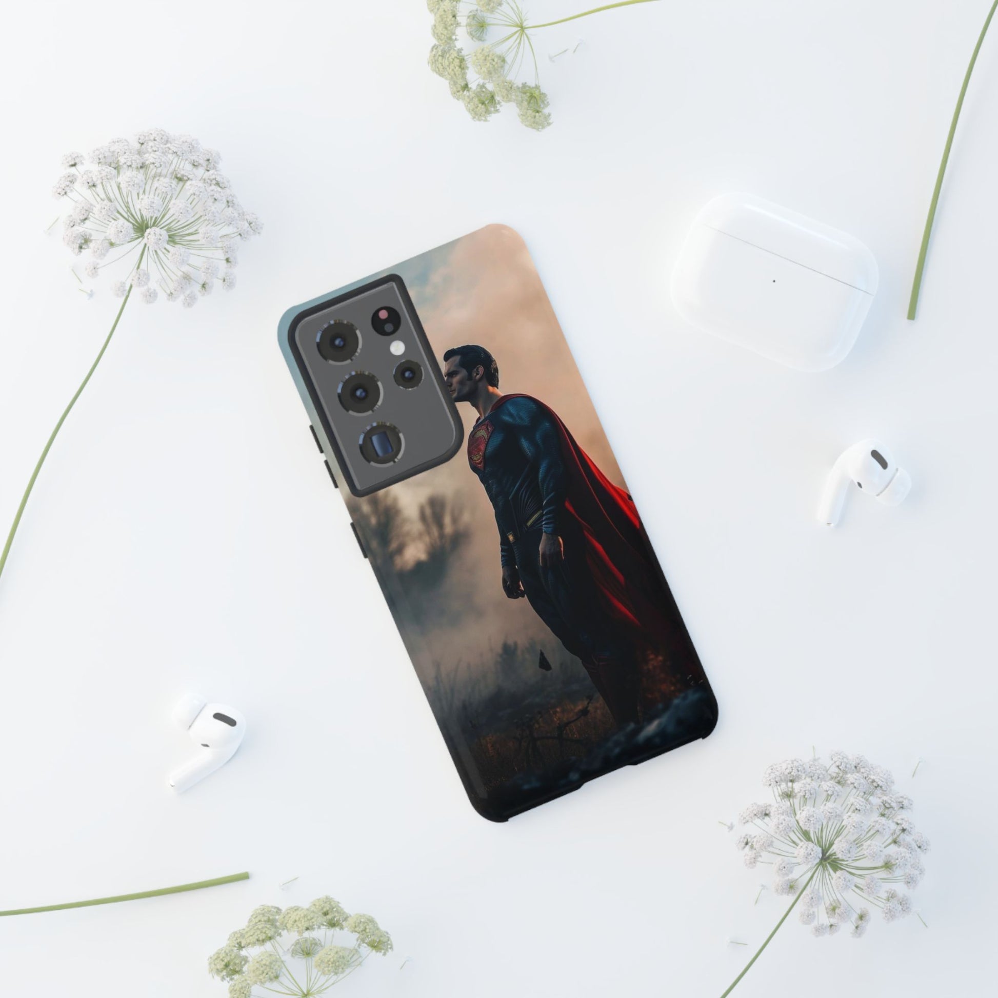 Henry Cavil Superman Tough Cases for iPhones, Samsung, and Pixel