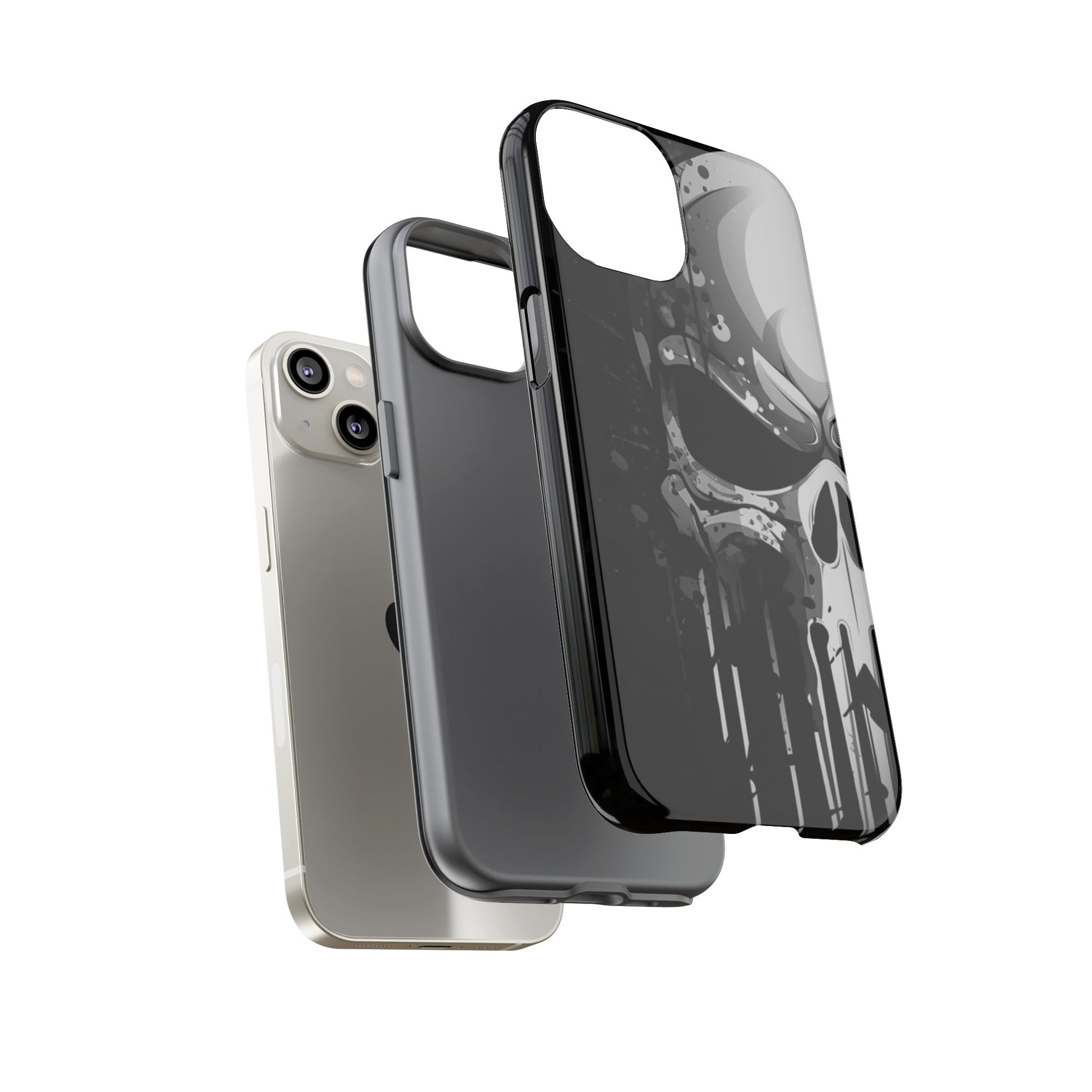 Punisher Skull Tough Cases for iPhones, Samsung, and Pixel