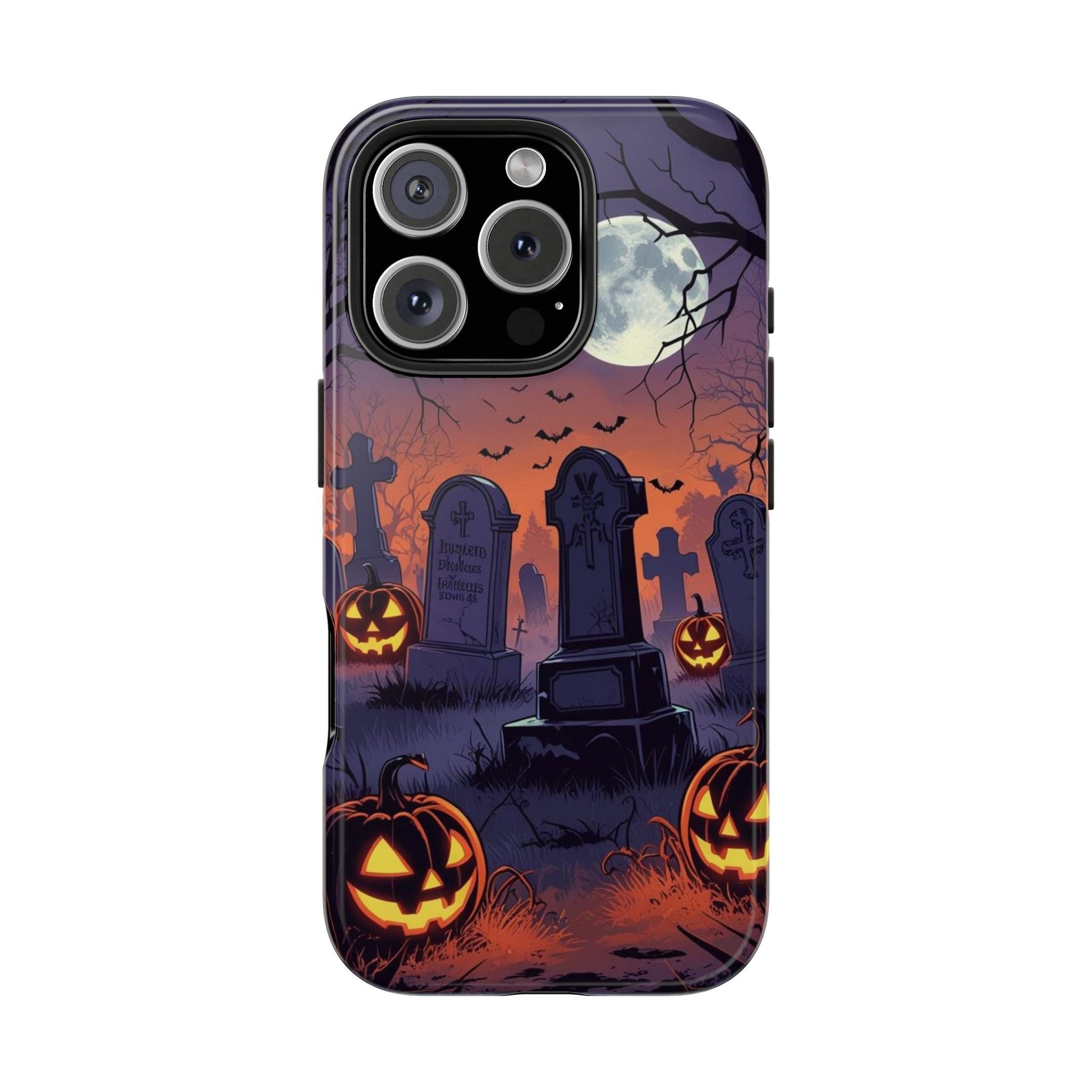Graveyard Halloween Theme Phone Cases for iPhones & Samsung Phones