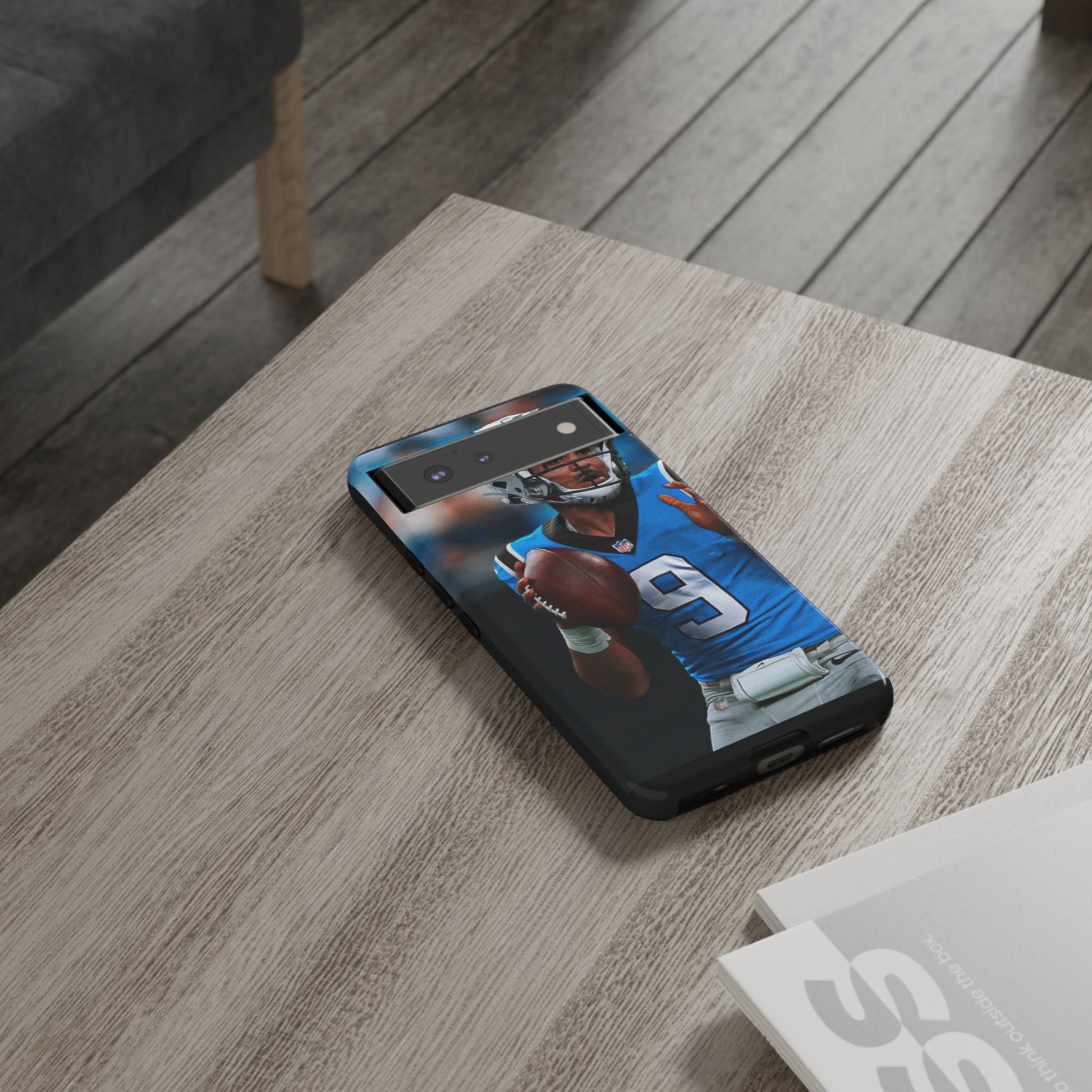 Carolina Panthers Bryce Young Football Tough Cases for iPhones, Samsung, and Pixel