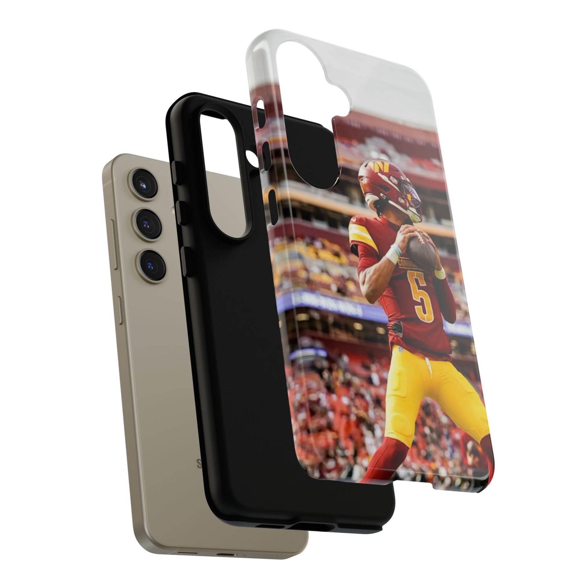 Jayden Daniels Washington Football Tough Cases for iPhones, Samsung, and Pixel