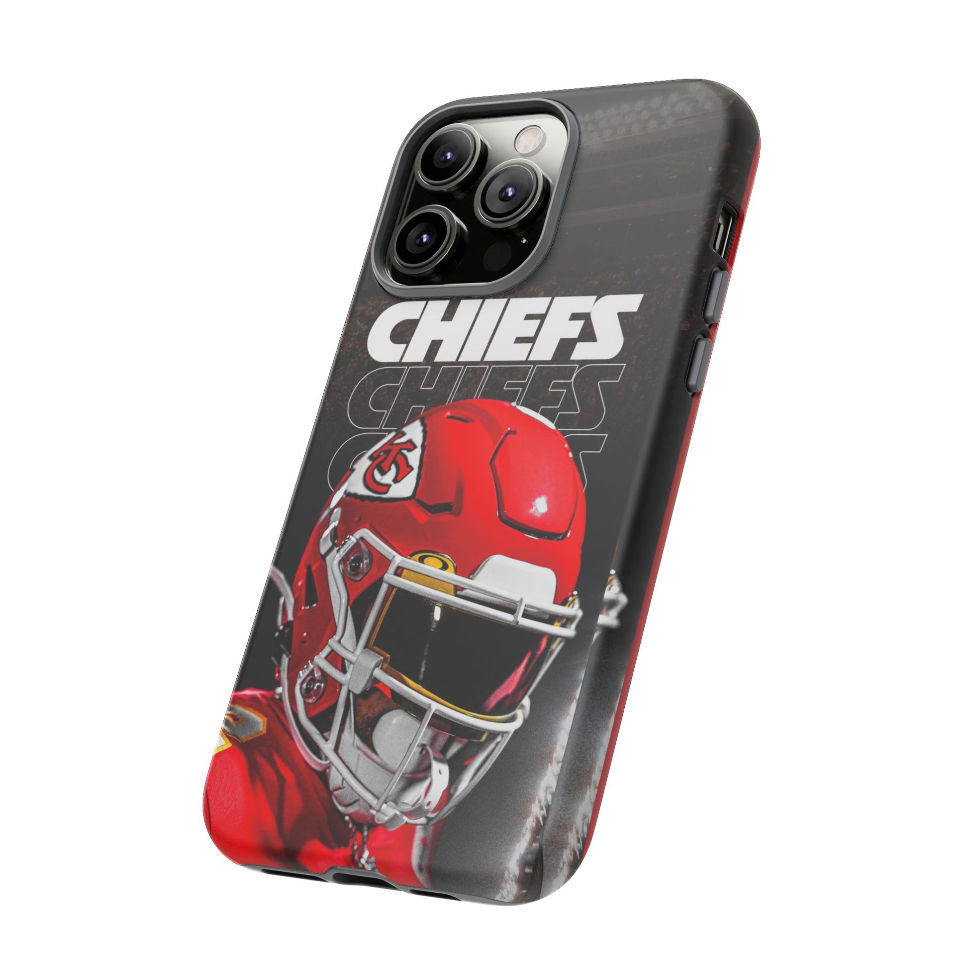 Kansas City Chiefs Football Helmet Logo Tough Cases for iPhones, Samsung, and Pixel