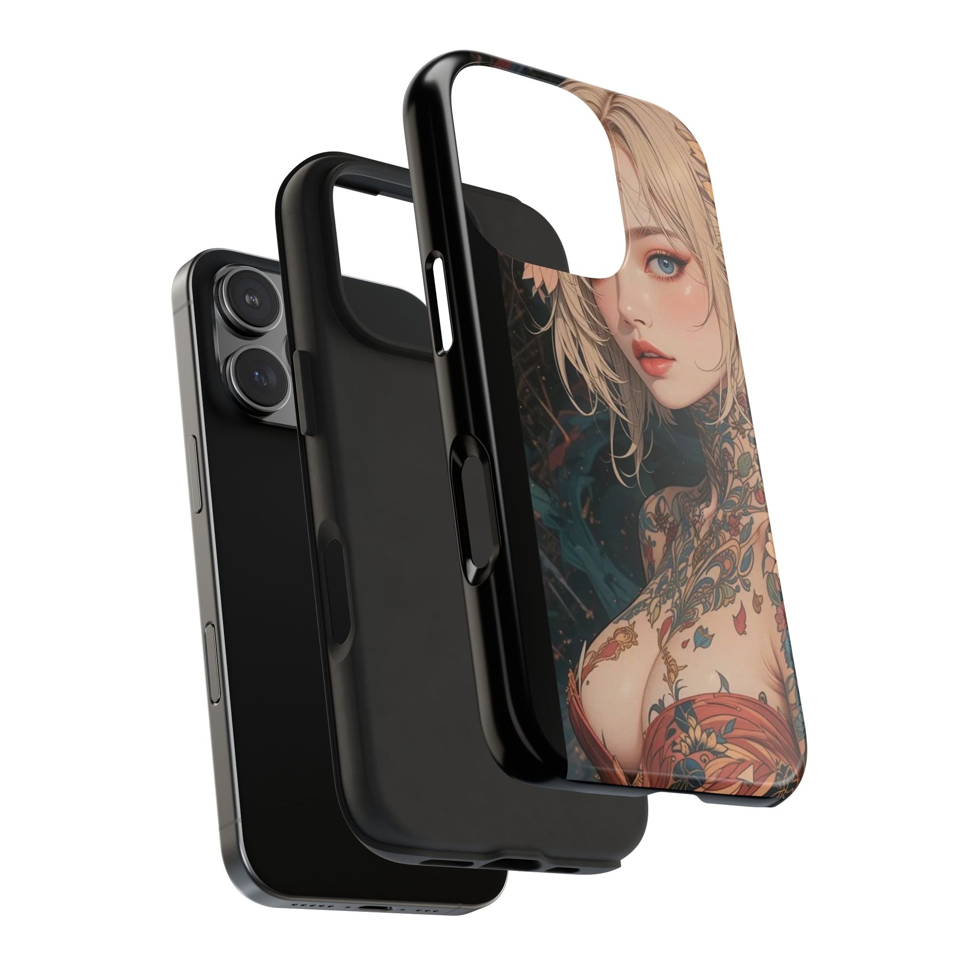 Tattoo Anime Girl Inspired Phone Cases for Iphones & Samsung Phones