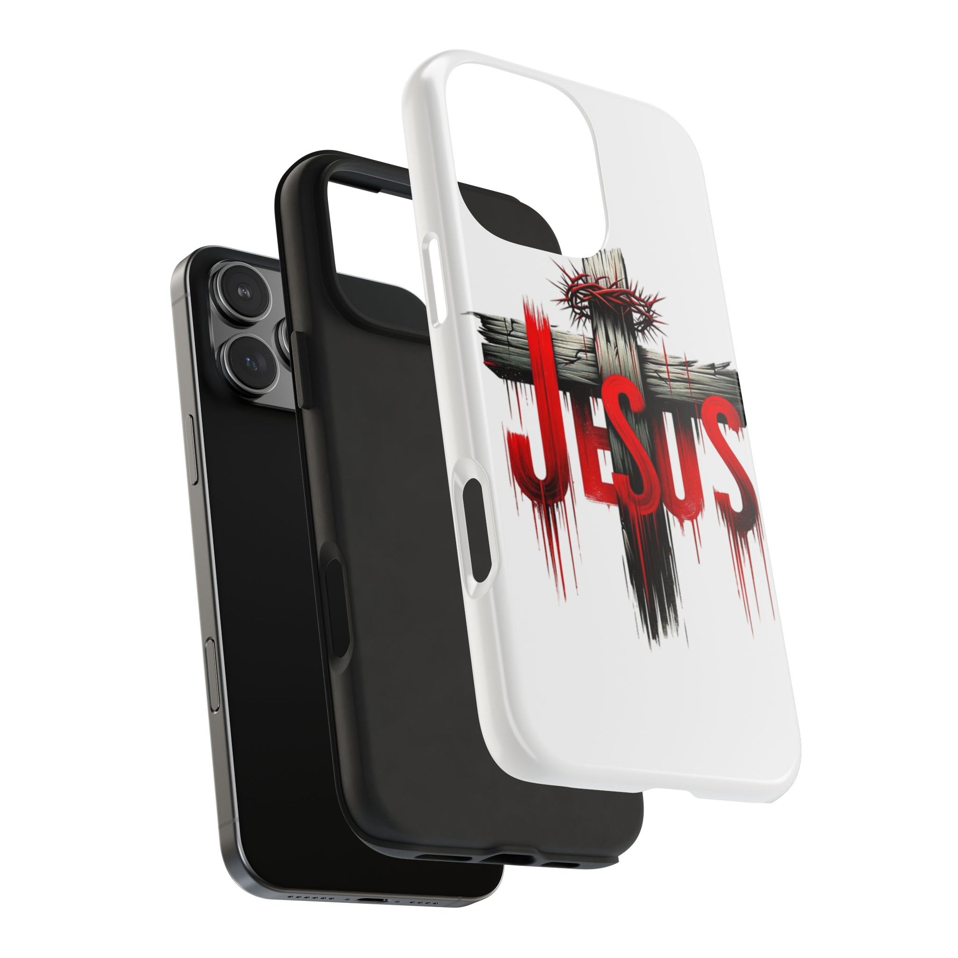 Jesus Cross and Crown Christian Theme Phone Cases for iPhones & Samsung Phones
