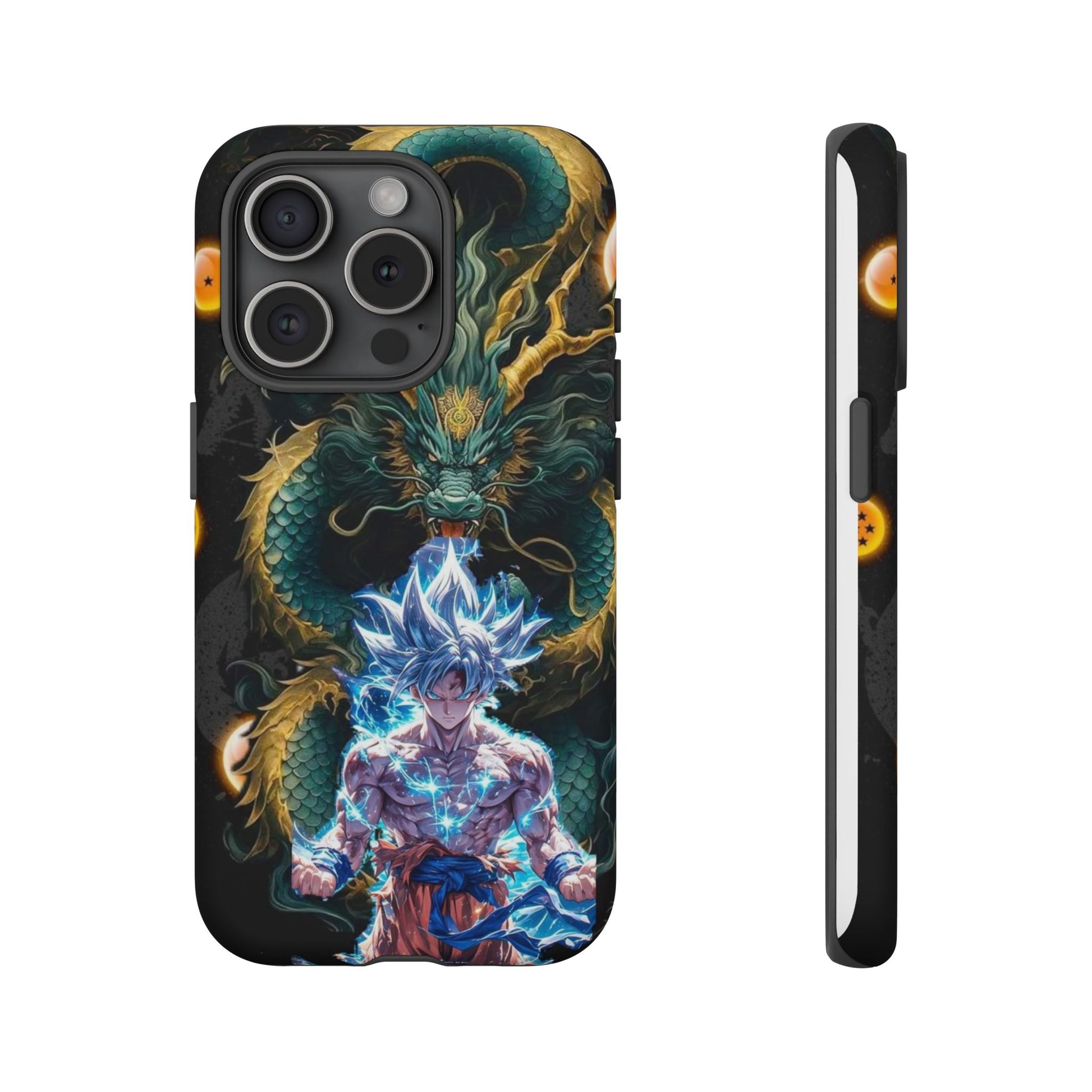 Anime Goku x Shenron Dragonball Z Tough Cases for iPhones, Samsung, and Pixel