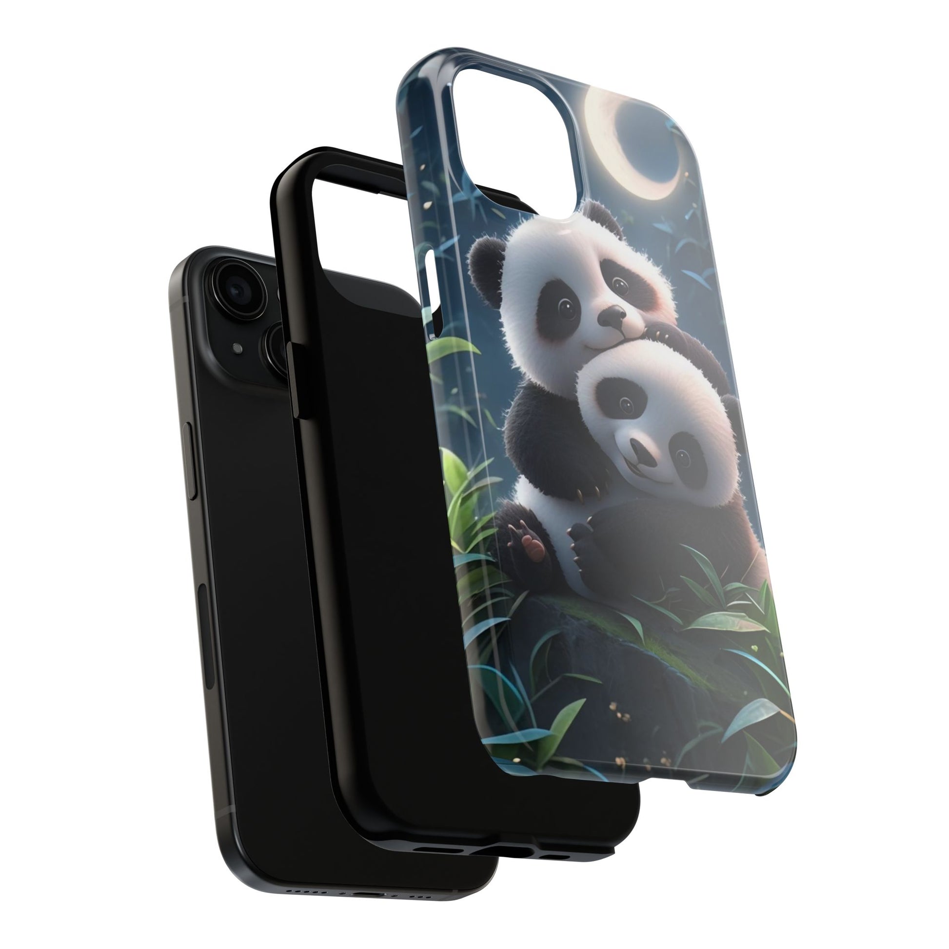 Hugging Pandas Theme Phone Cases for iPhones & Samsung Phones