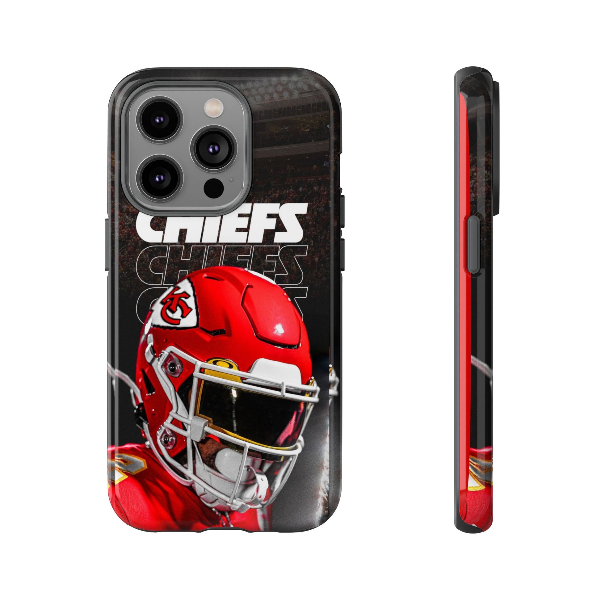 Kansas City Chiefs Football Helmet Logo Tough Cases for iPhones, Samsung, and Pixel
