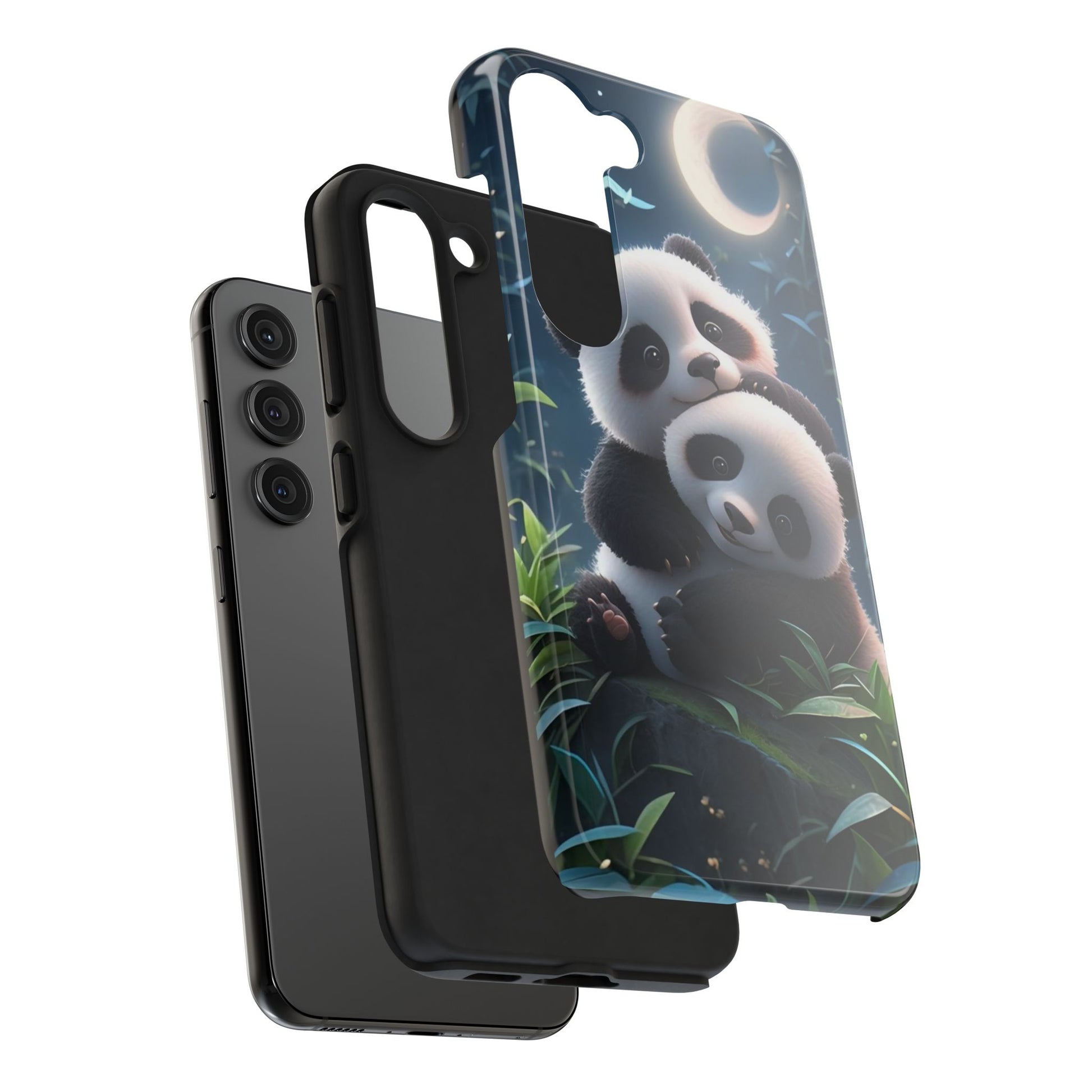 Hugging Pandas Theme Phone Cases for iPhones & Samsung Phones