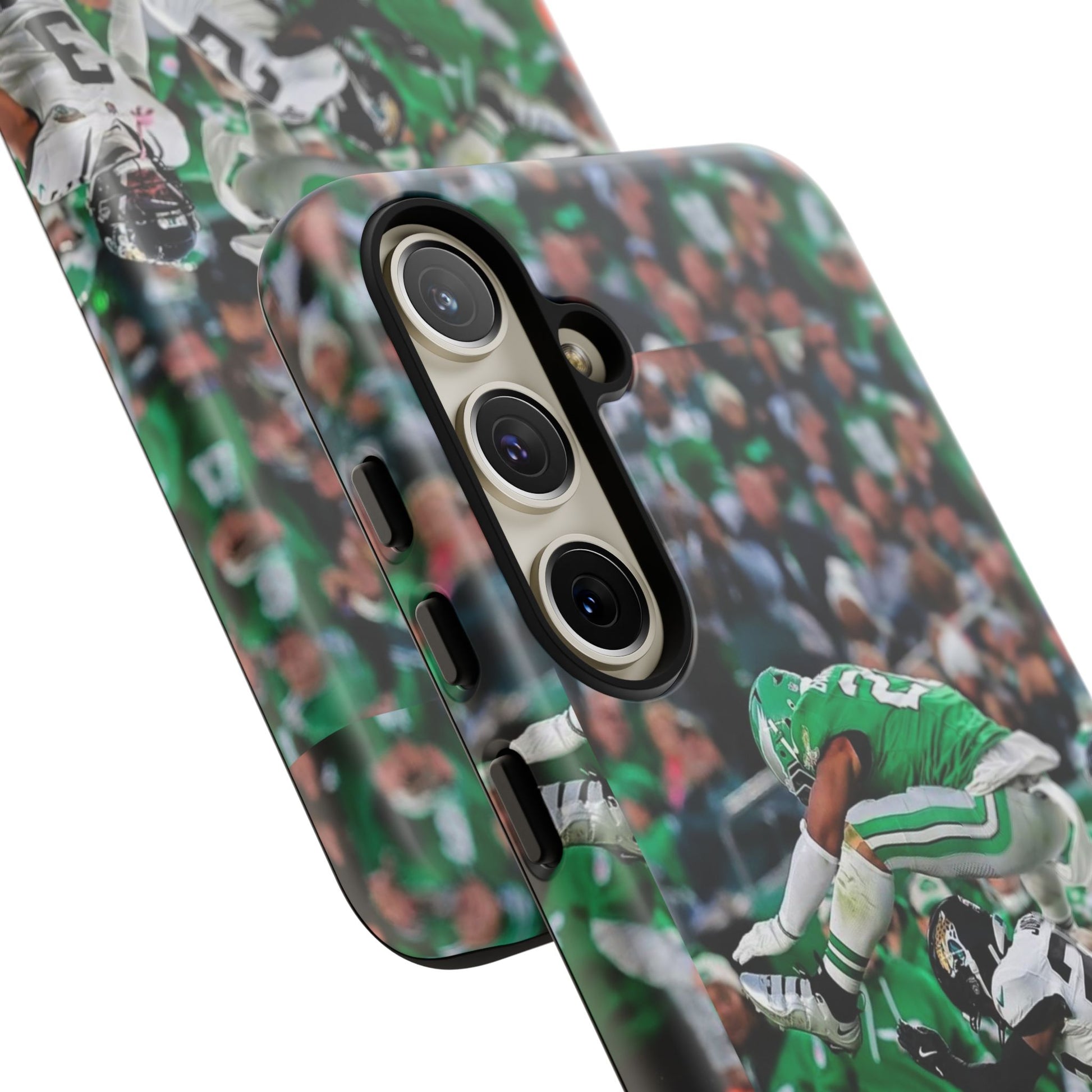 Saquon Barkley The Huddle Eagles Football Tough Cases for iPhones, Samsung, and Pixel