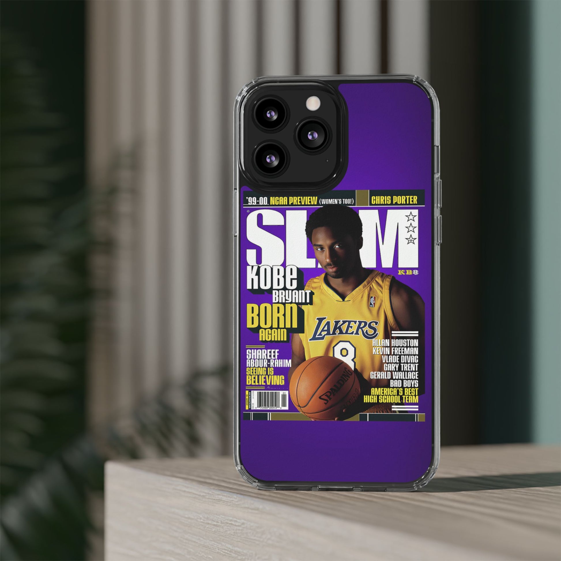 SLAM Cover Kobe Basketball Inspired design Clear Phone Cases