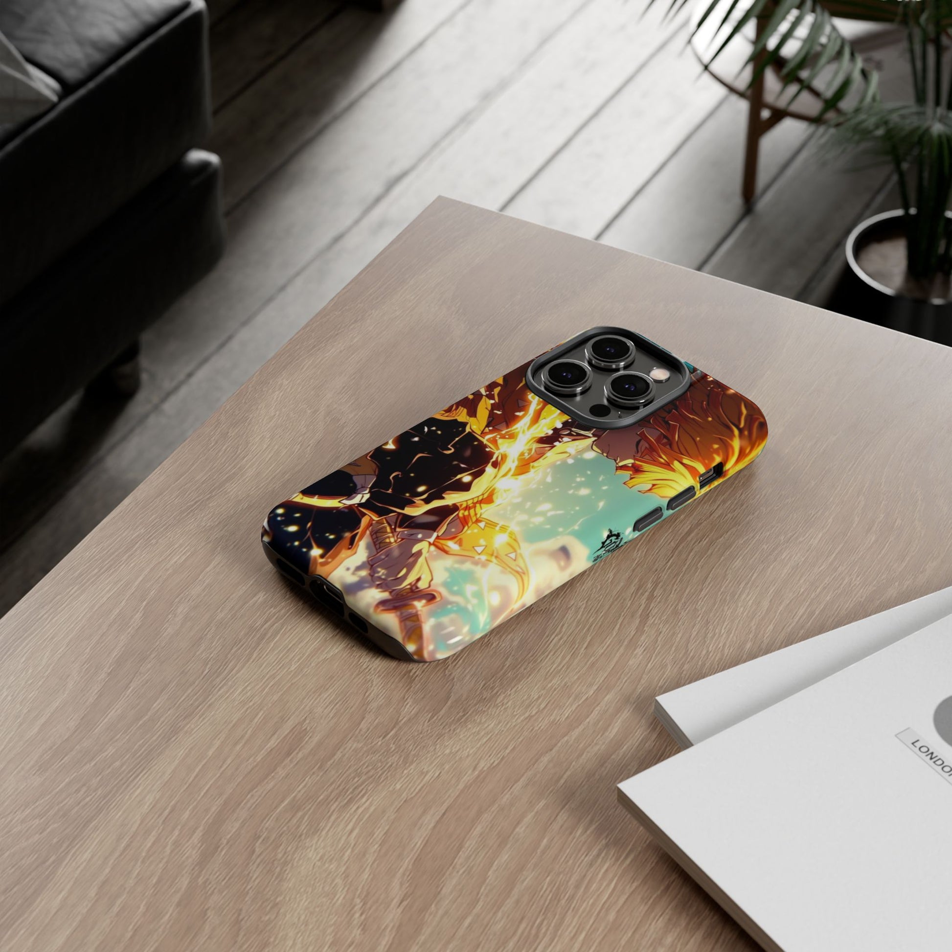Demon Slayer Zenitsu Anime Theme Phone Case, Tough Cases for iPhones, Samsung, and Pixel