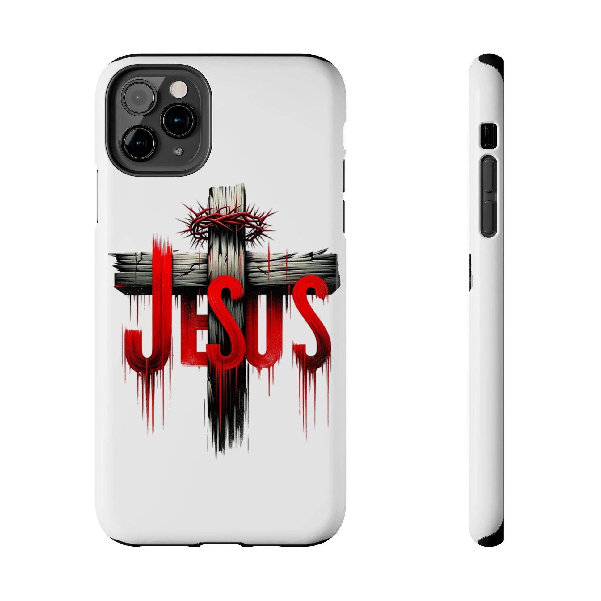 Jesus Cross and Crown Christian Theme Phone Cases for iPhones & Samsung Phones