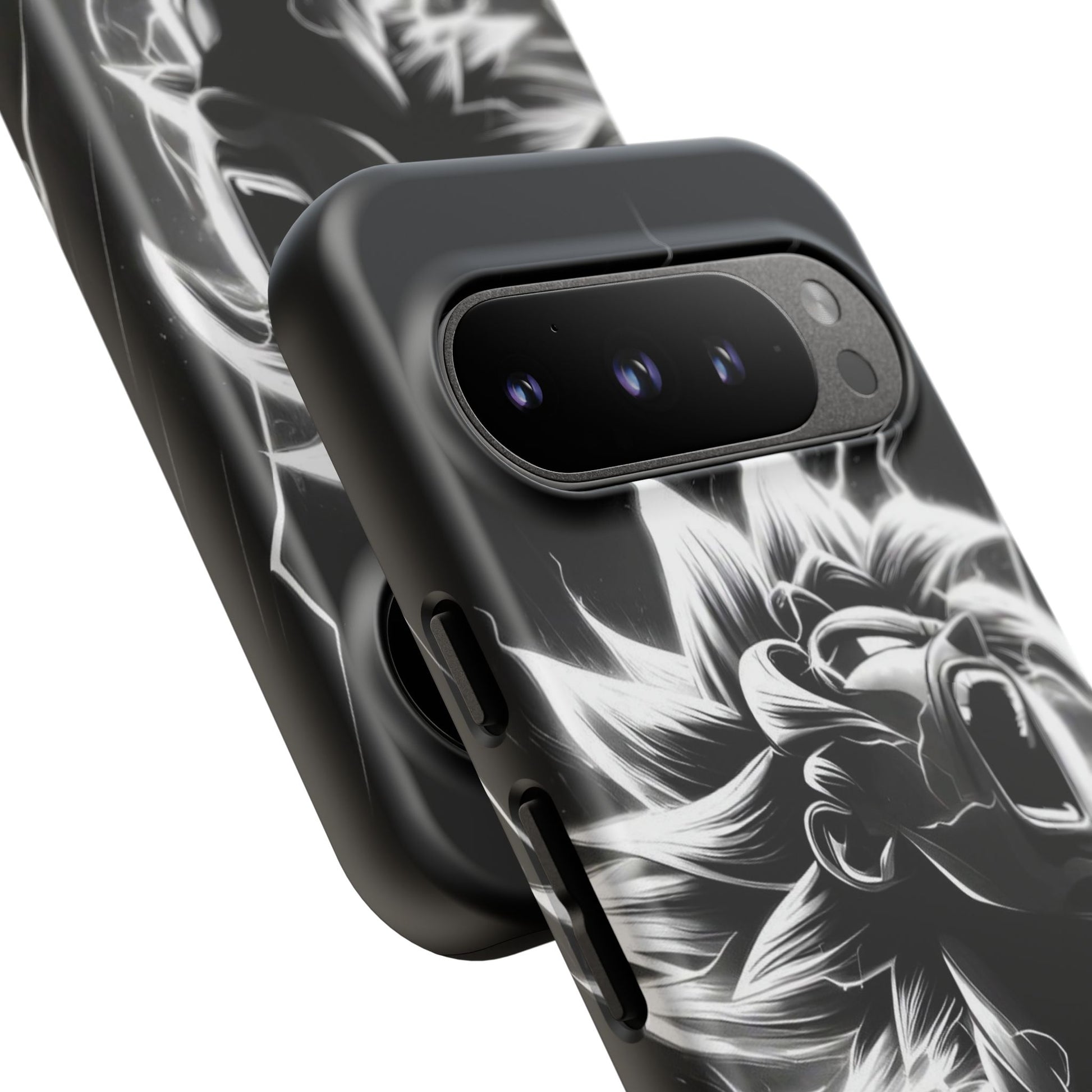 Anime Saiyan Rage Dragon ball Z Tough Cases for iPhones, Samsung, and Pixel