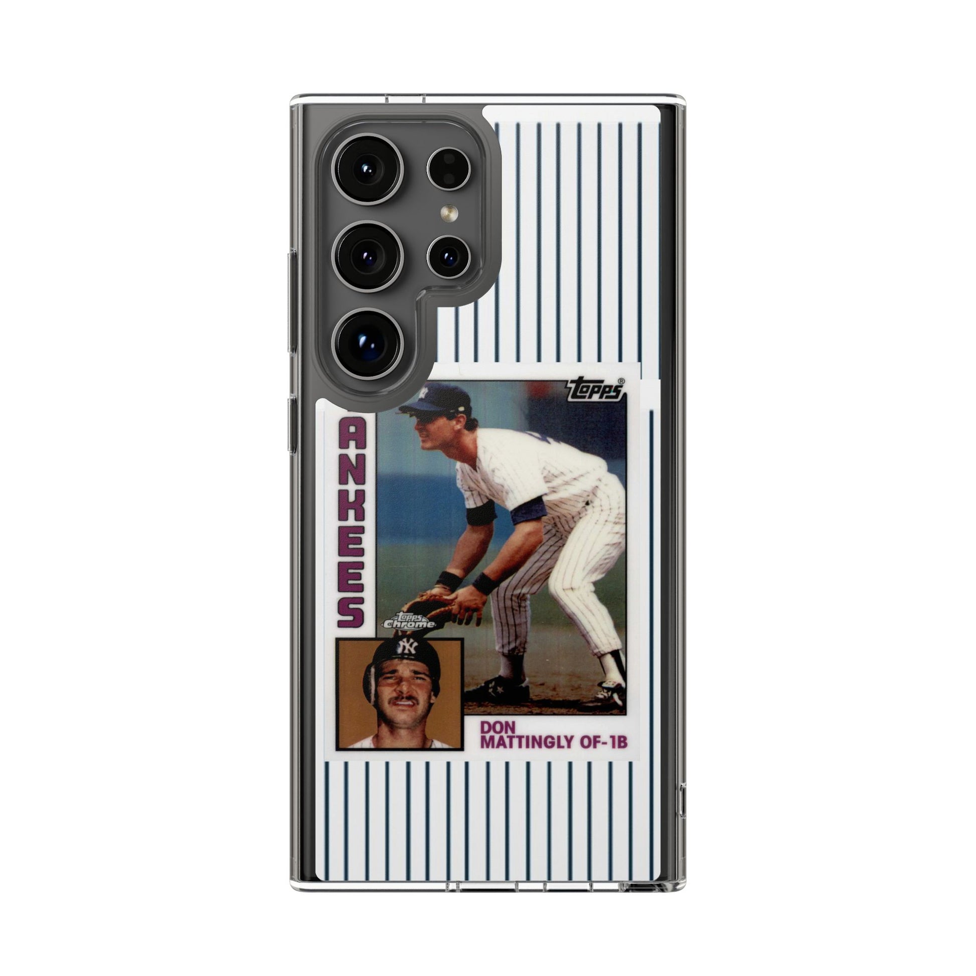 Mattingly Rookie Card Baseball inspired Protective Iphone and Samsung case
