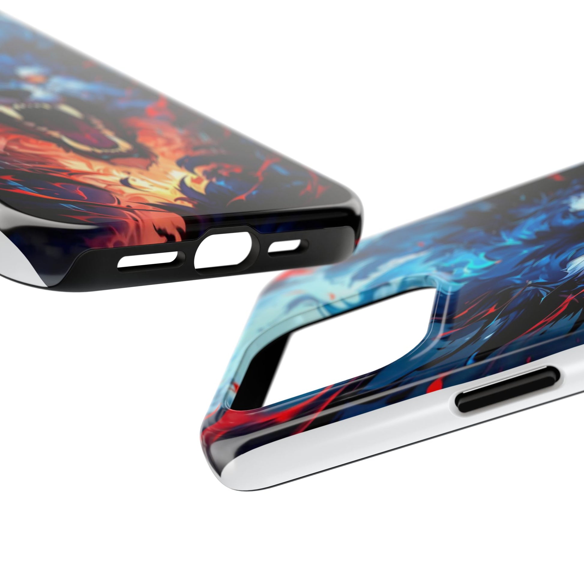 Aggressive Wolf Art Themed Tough Phone Cases for Iphones & Samsung Phones