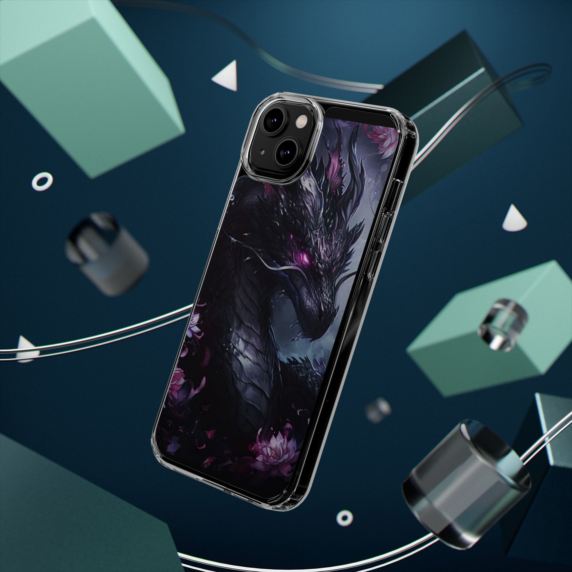 Phone Cases, Purple Dragon Design, iPhone Samsung Case, Protective Cover, Unique