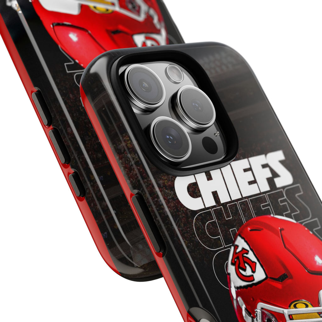 Kansas City Chiefs Football Helmet Logo Tough Cases for iPhones, Samsung, and Pixel