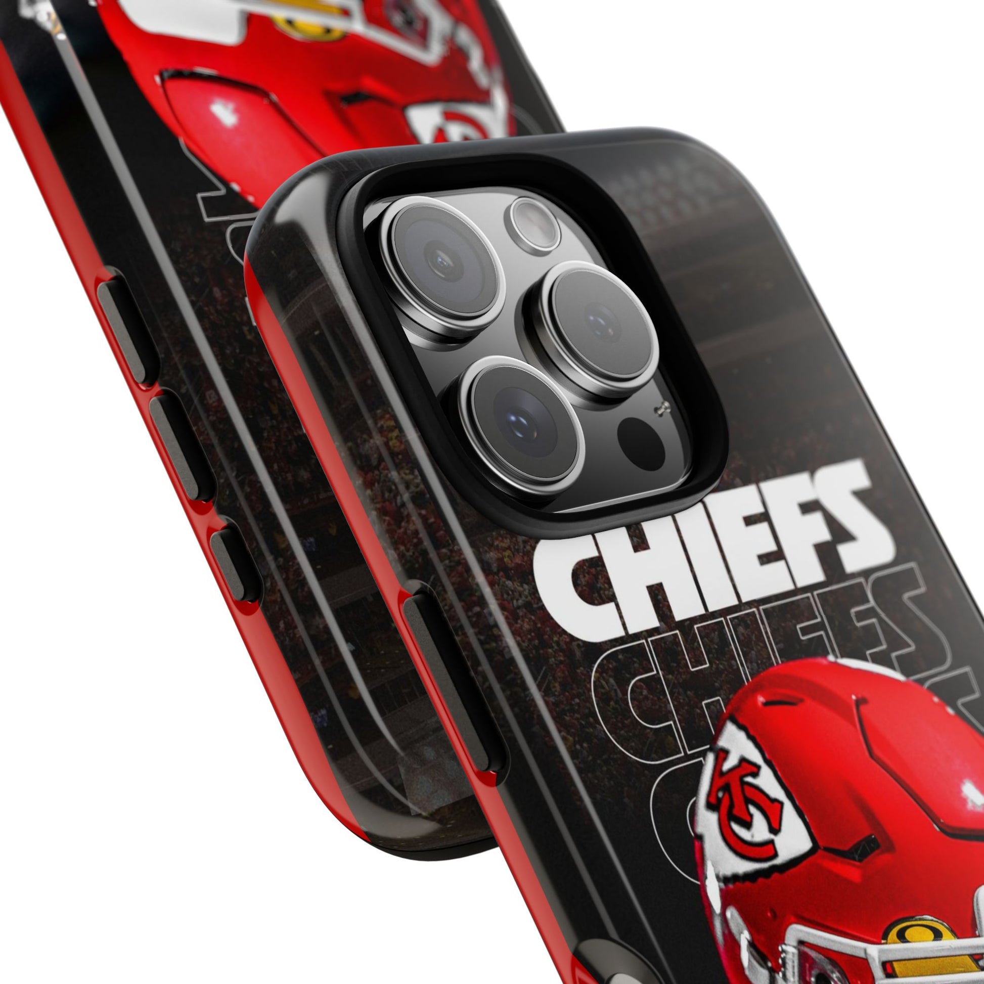Kansas City Chiefs Football Helmet Logo Tough Cases for iPhones, Samsung, and Pixel