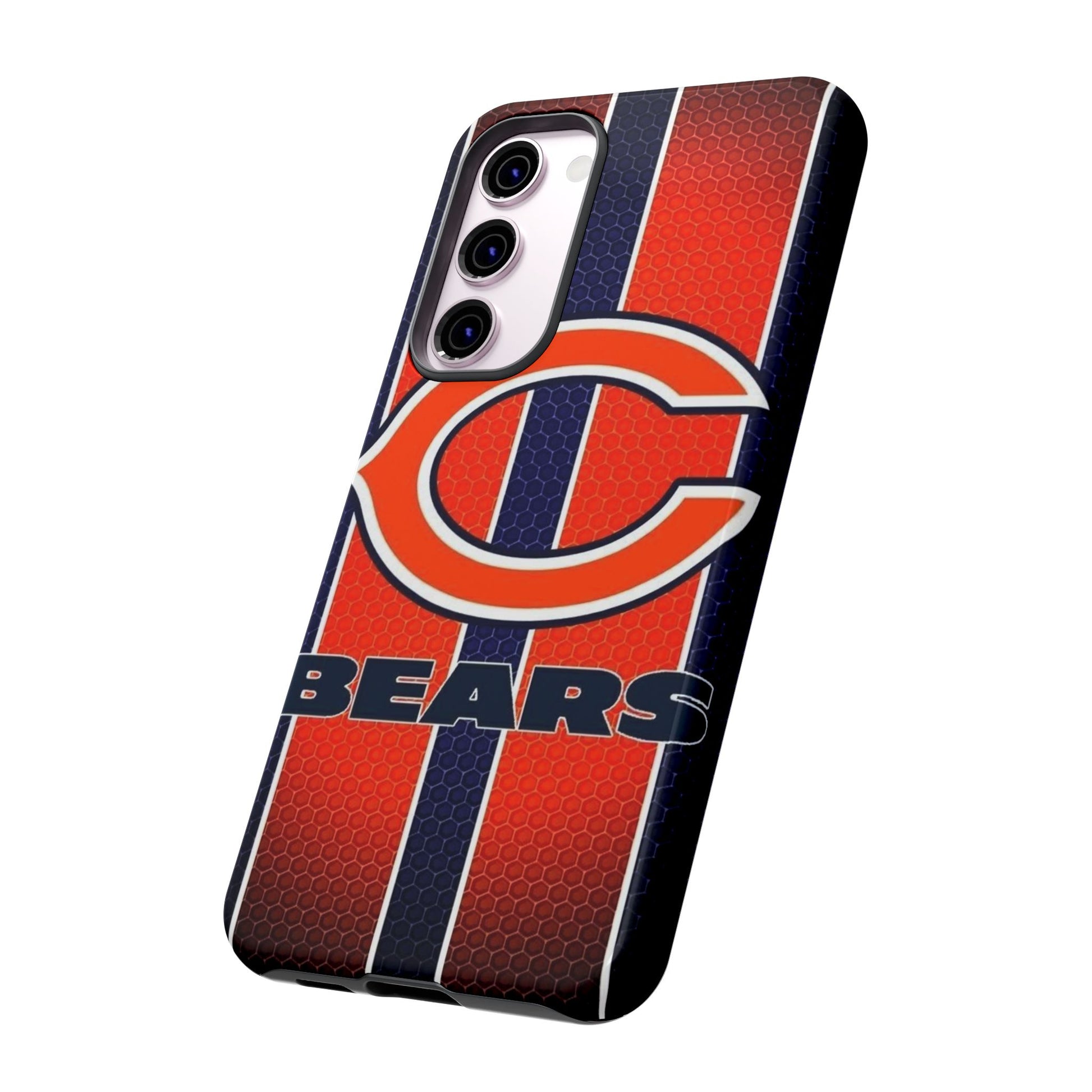 Chicago Bears Stripes Football Phone Case, Tough Cases for iPhones, Samsung, and Pixel