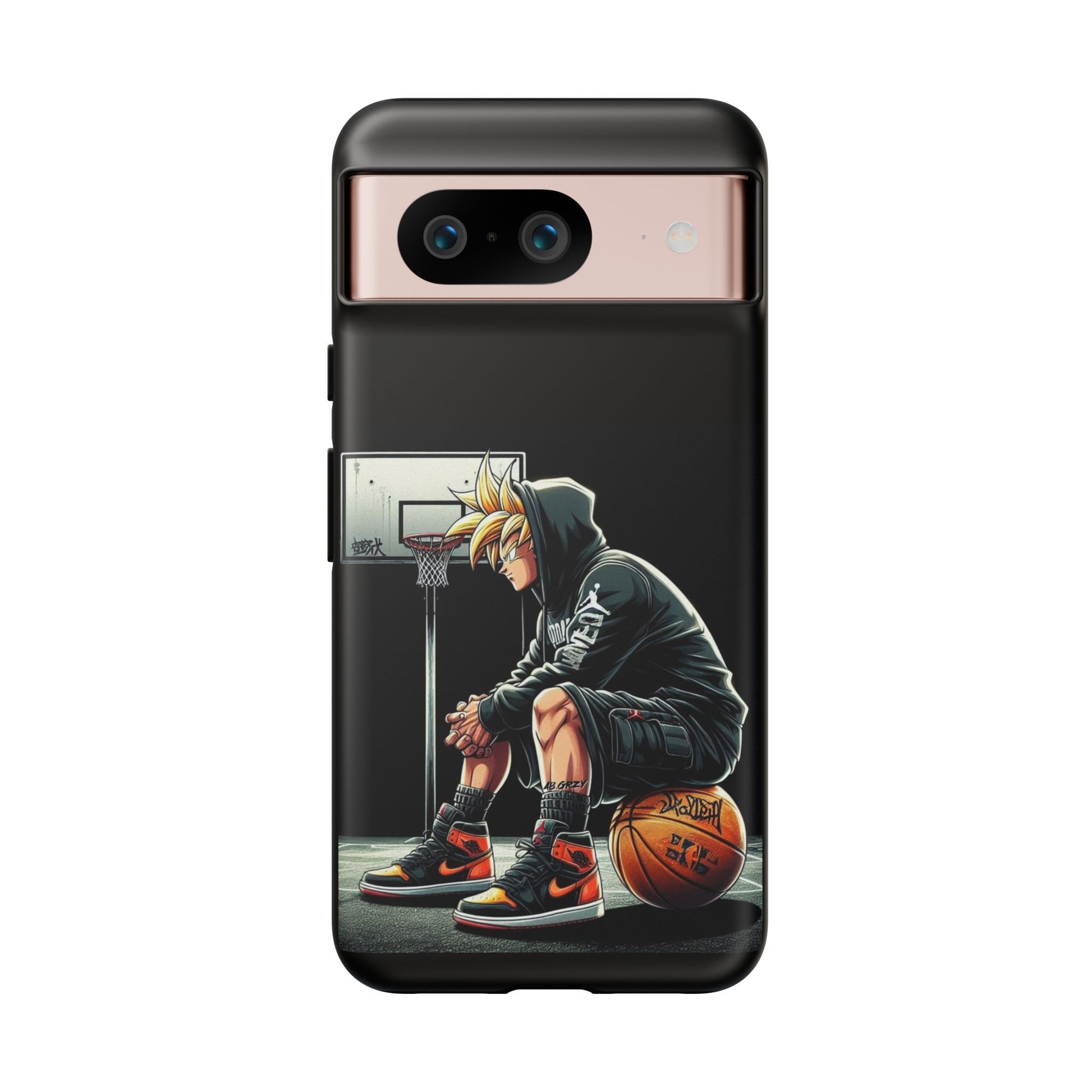 Son Goku Basketball Tough Cases for iPhones, Samsung, and Pixel