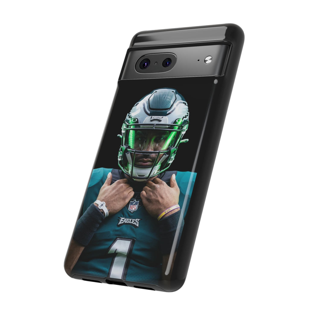 Eagles Football Jalen Hurts Tough Cases for iPhones, Samsung, and Pixel