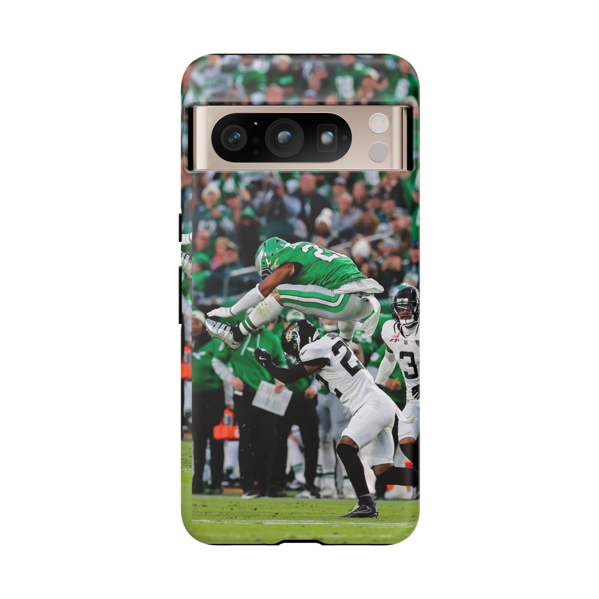 Saquon Barkley The Huddle Eagles Football Tough Cases for iPhones, Samsung, and Pixel