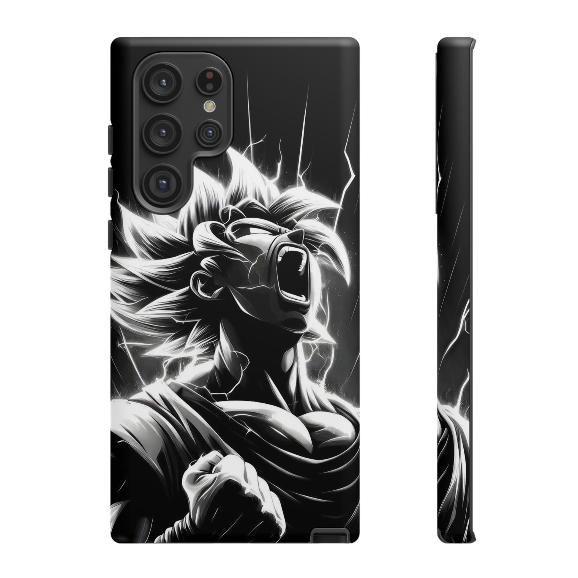 Anime Saiyan Rage Dragon ball Z Tough Cases for iPhones, Samsung, and Pixel