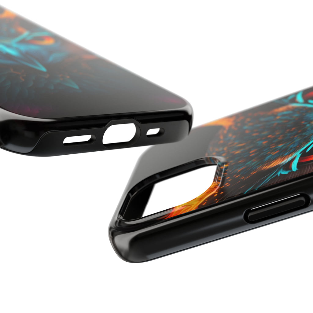 Neon Owl Theme Phone Cases for iPhones & Samsung Phones