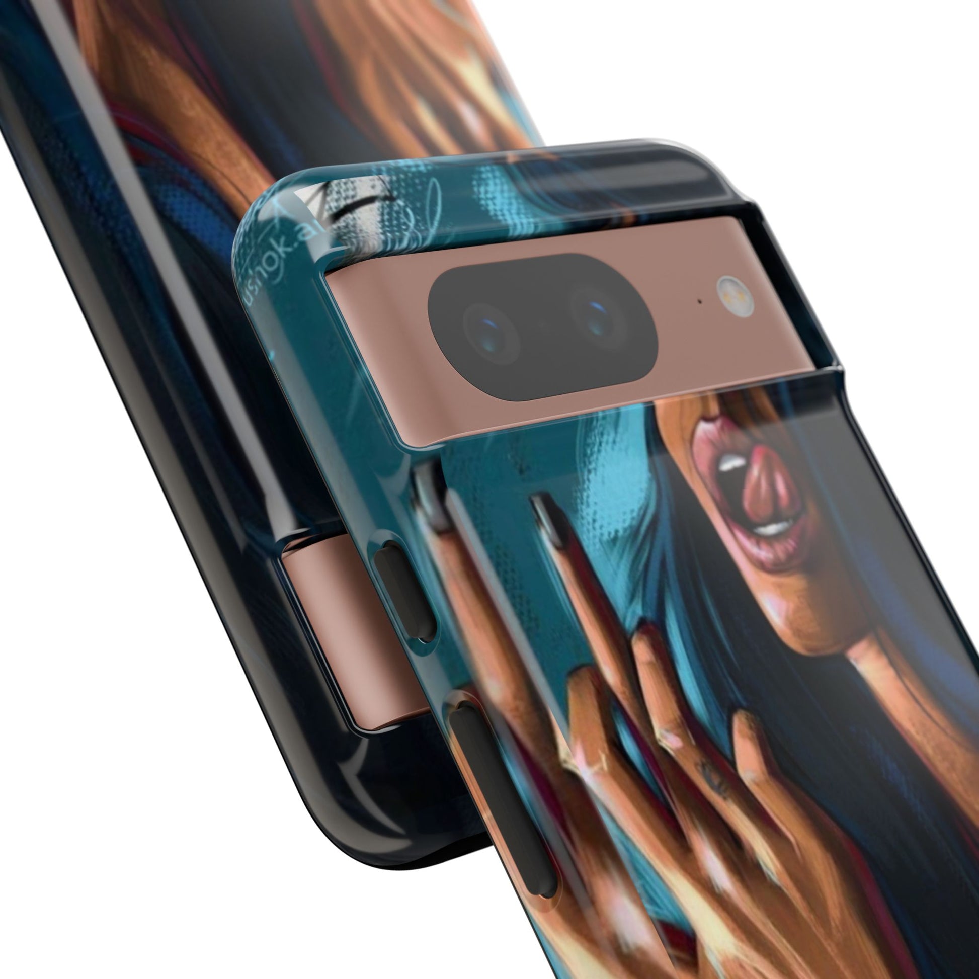 Tough Girl Theme Urban Design Cases for iPhones, Samsung, and Pixel
