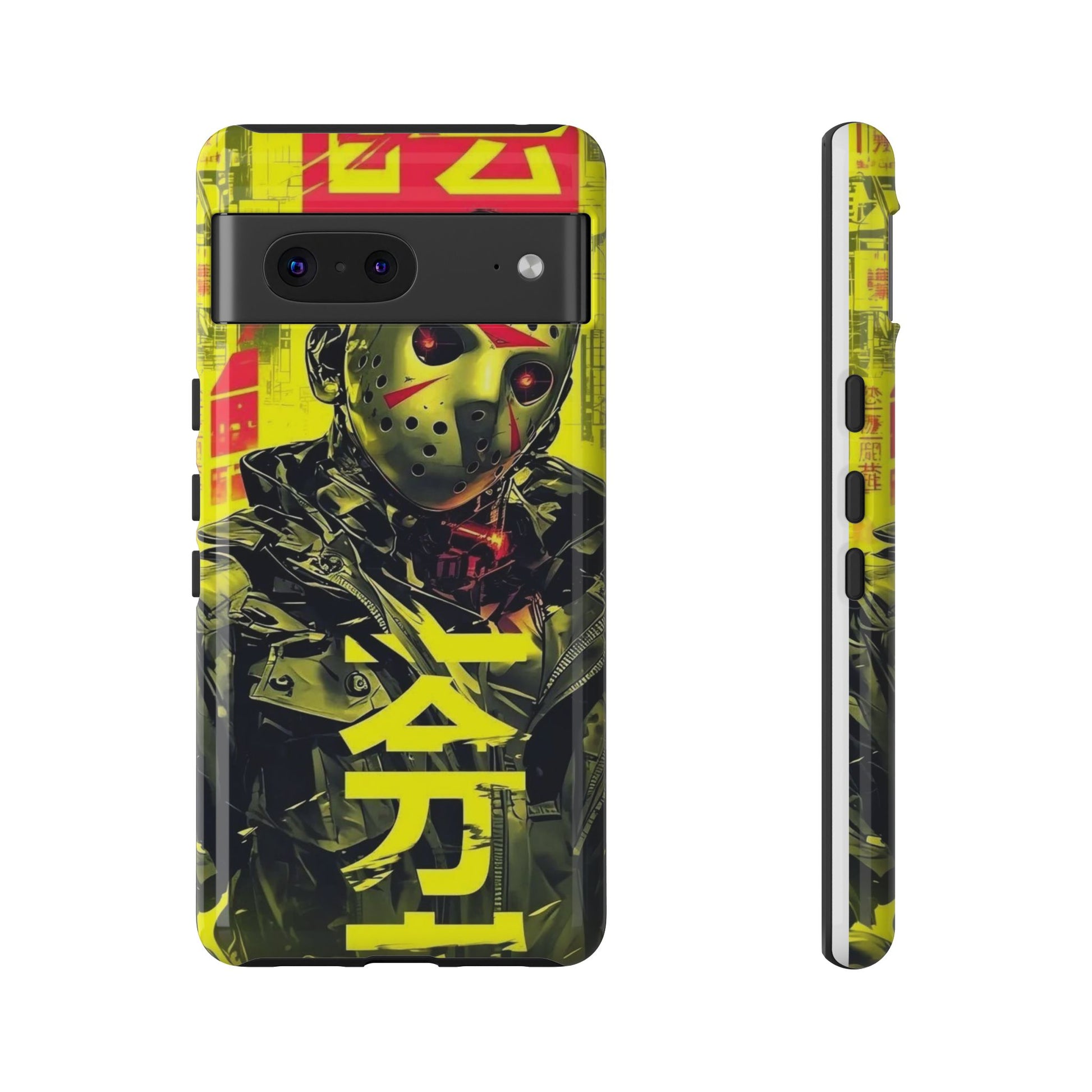 Cyberpunk X Jason Voorhees Tough Cases for iPhones, Samsung, and Pixel