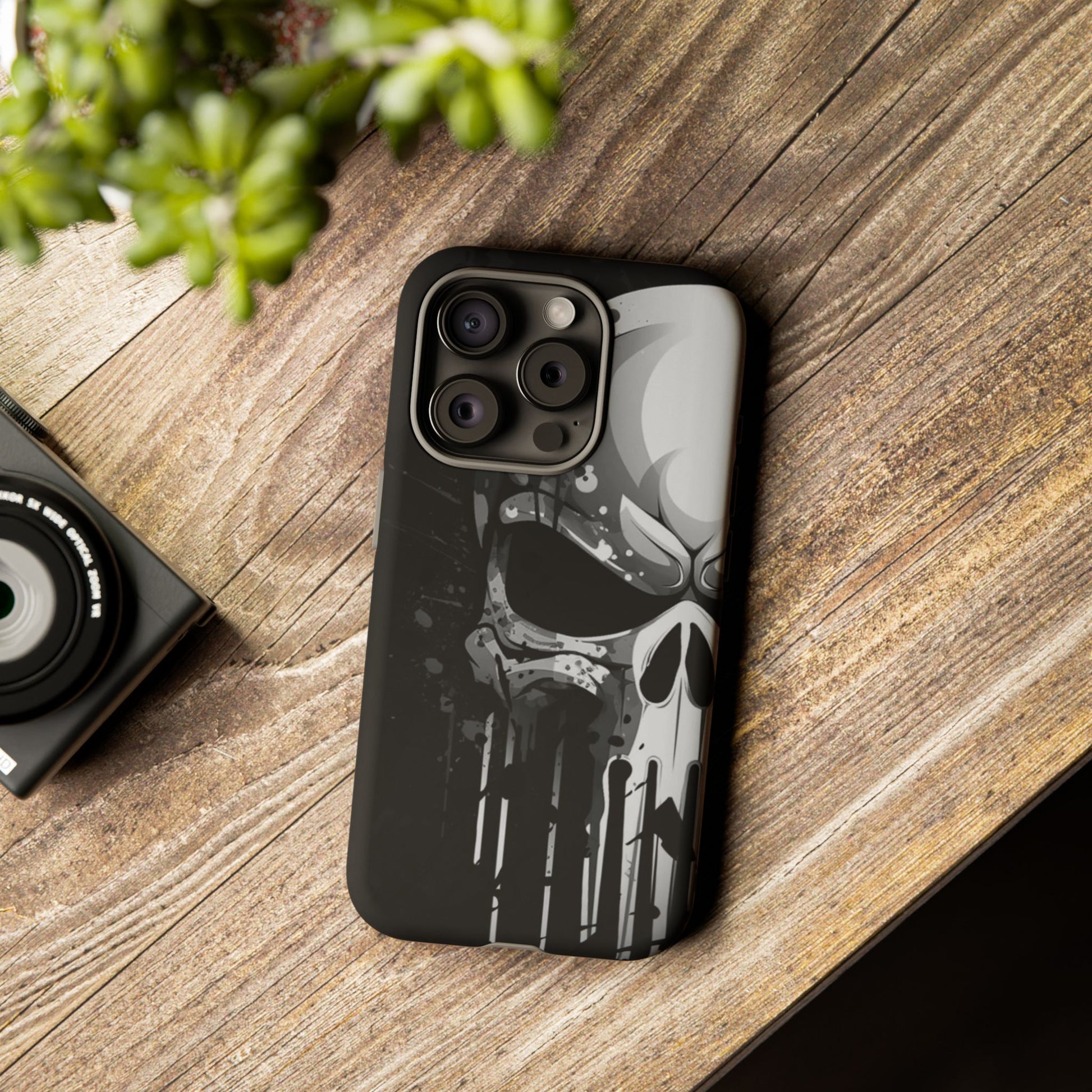 Punisher Skull Tough Cases for iPhones, Samsung, and Pixel