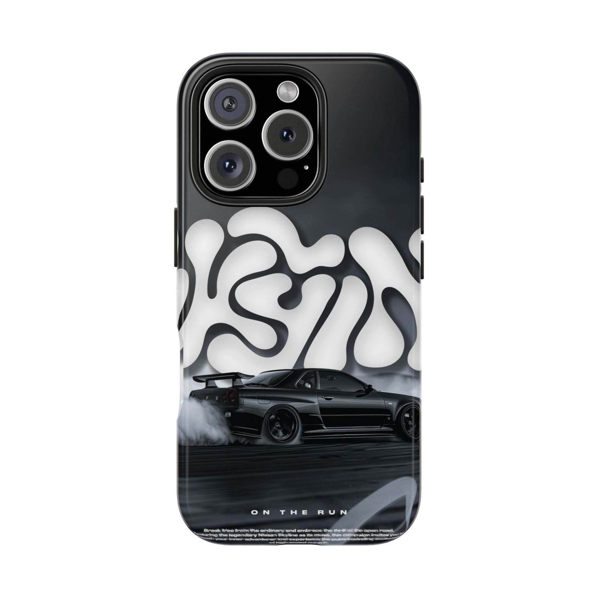 Drifting Skyline Racing Car Theme Phone Case for iPhone & Samsung Galaxy Phones