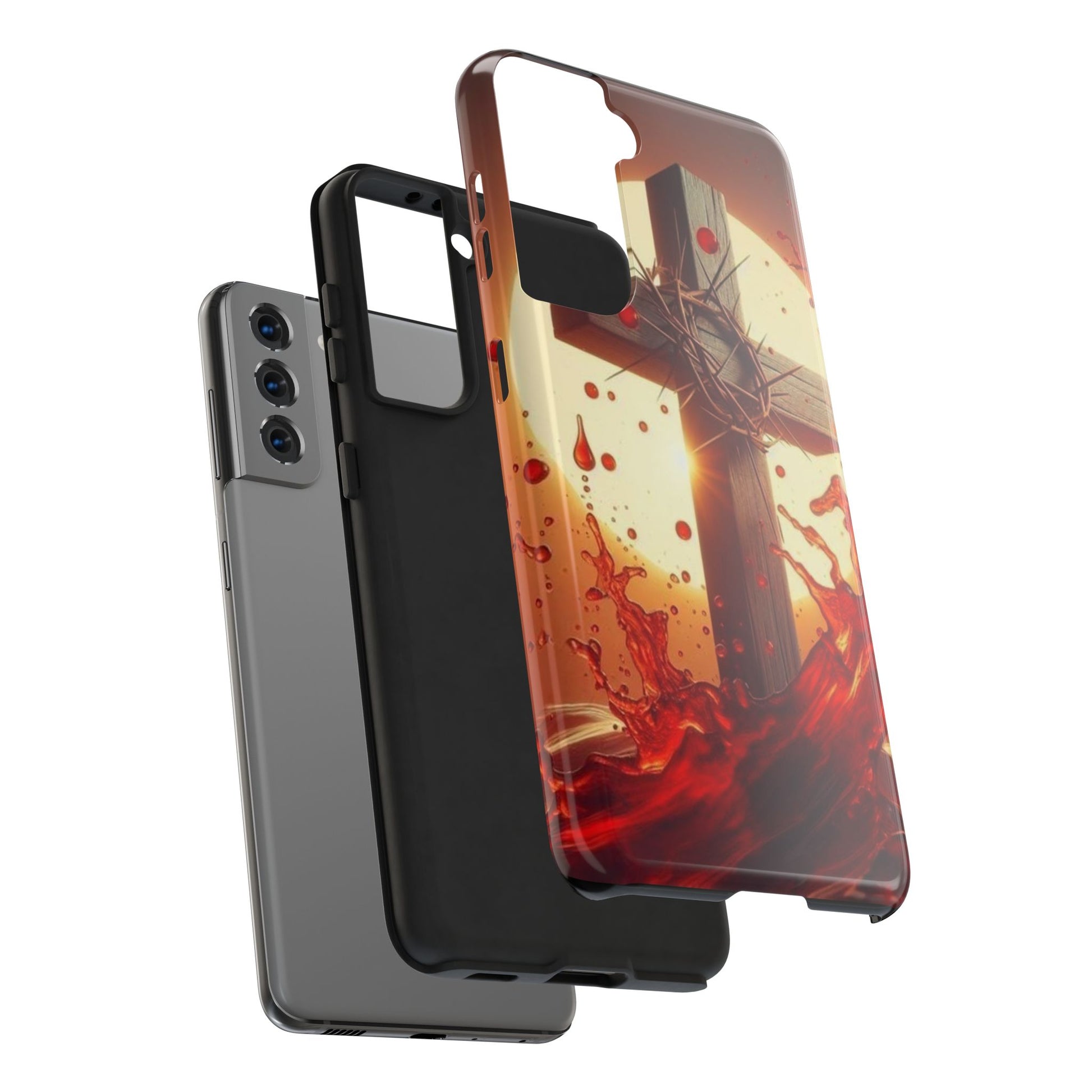 Blood of Christ Christian Theme Phone Cases for iPhones & Samsung Phones