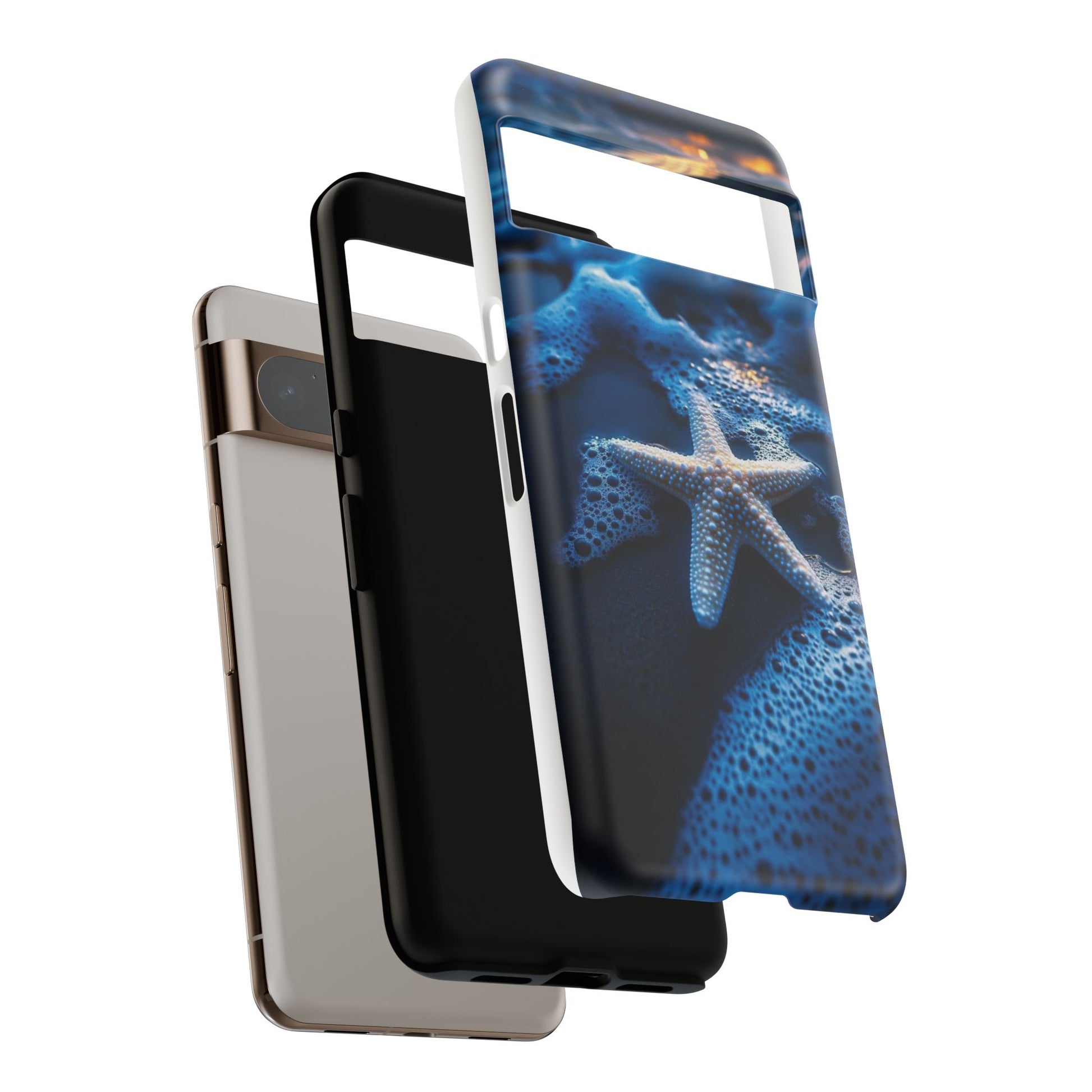 Starfish Beach Tough Cases for iPhones, Samsung, and Pixel