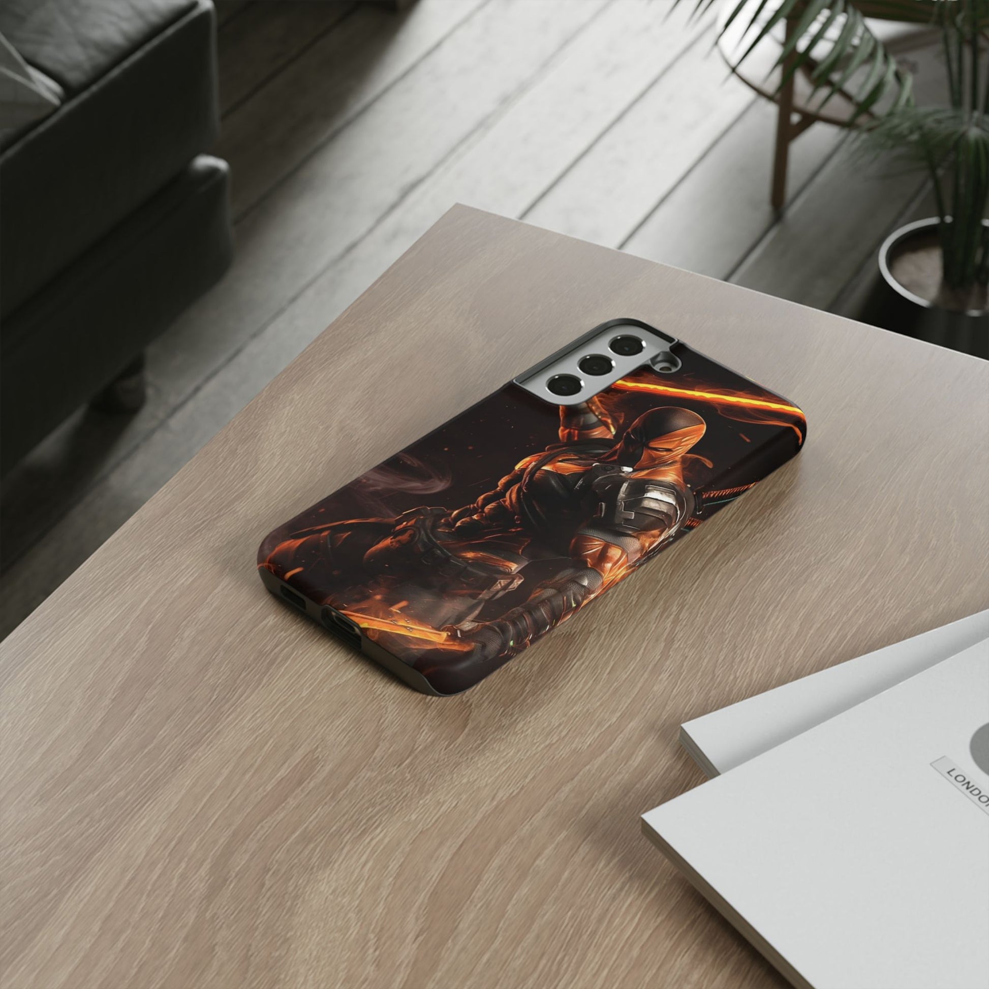 DC Comics Death Stroke Tough Cases for iPhones, Samsung, and Pixel
